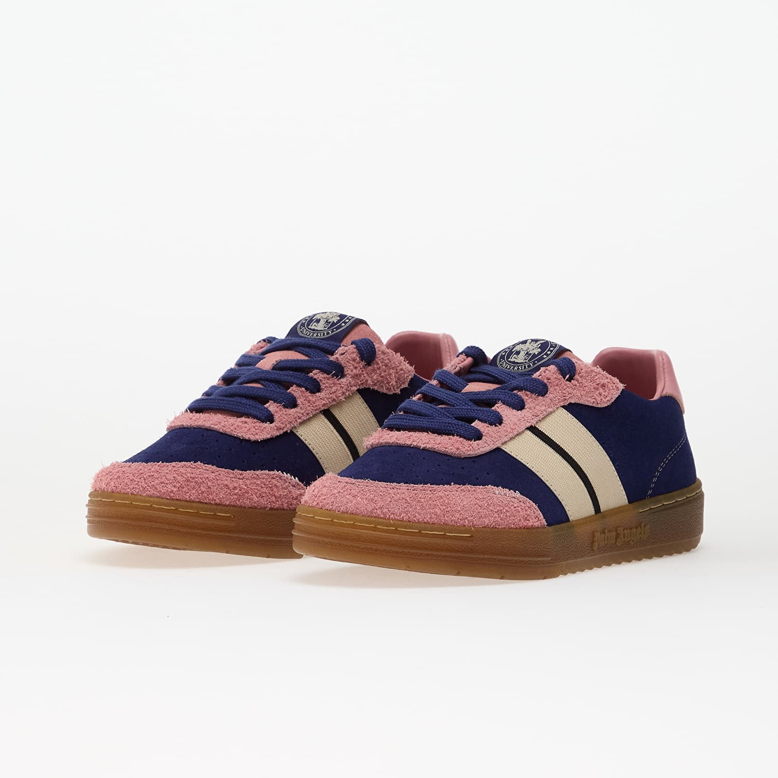 Palm Angels Kids Сникърси University Track Navy Blue/ Beige