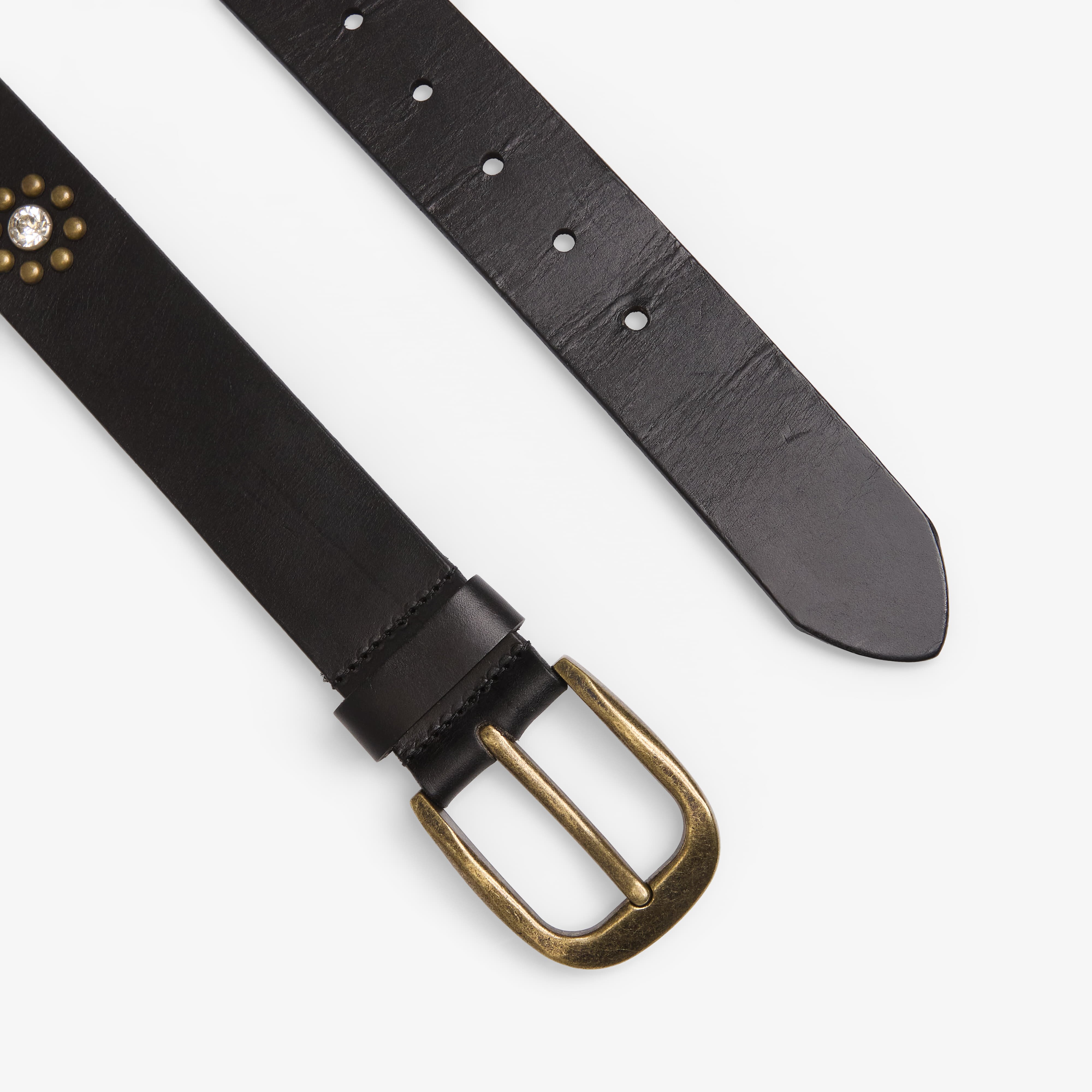 PLEASURES Колан Studded Belt Black