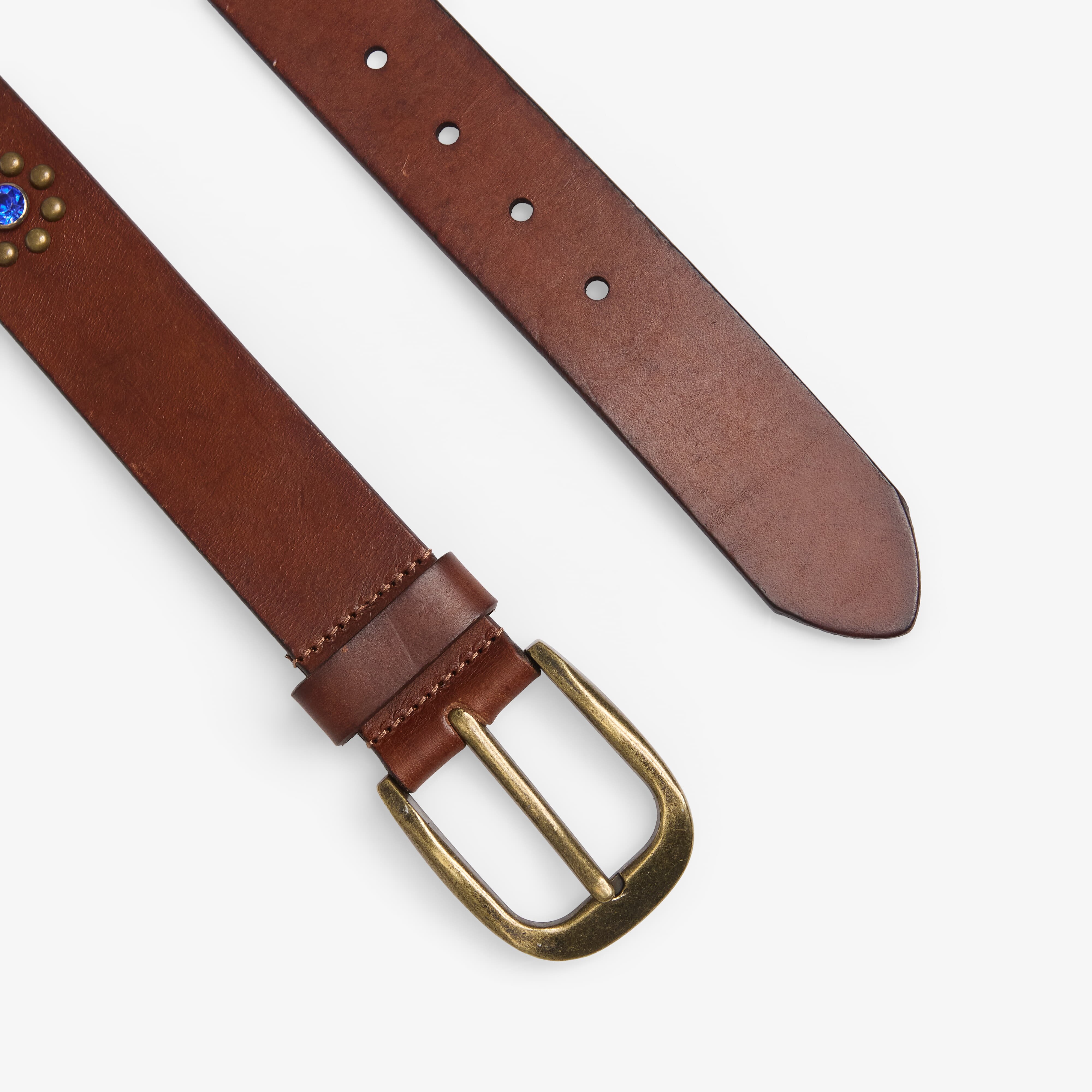 PLEASURES Колан Studded Belt Brown