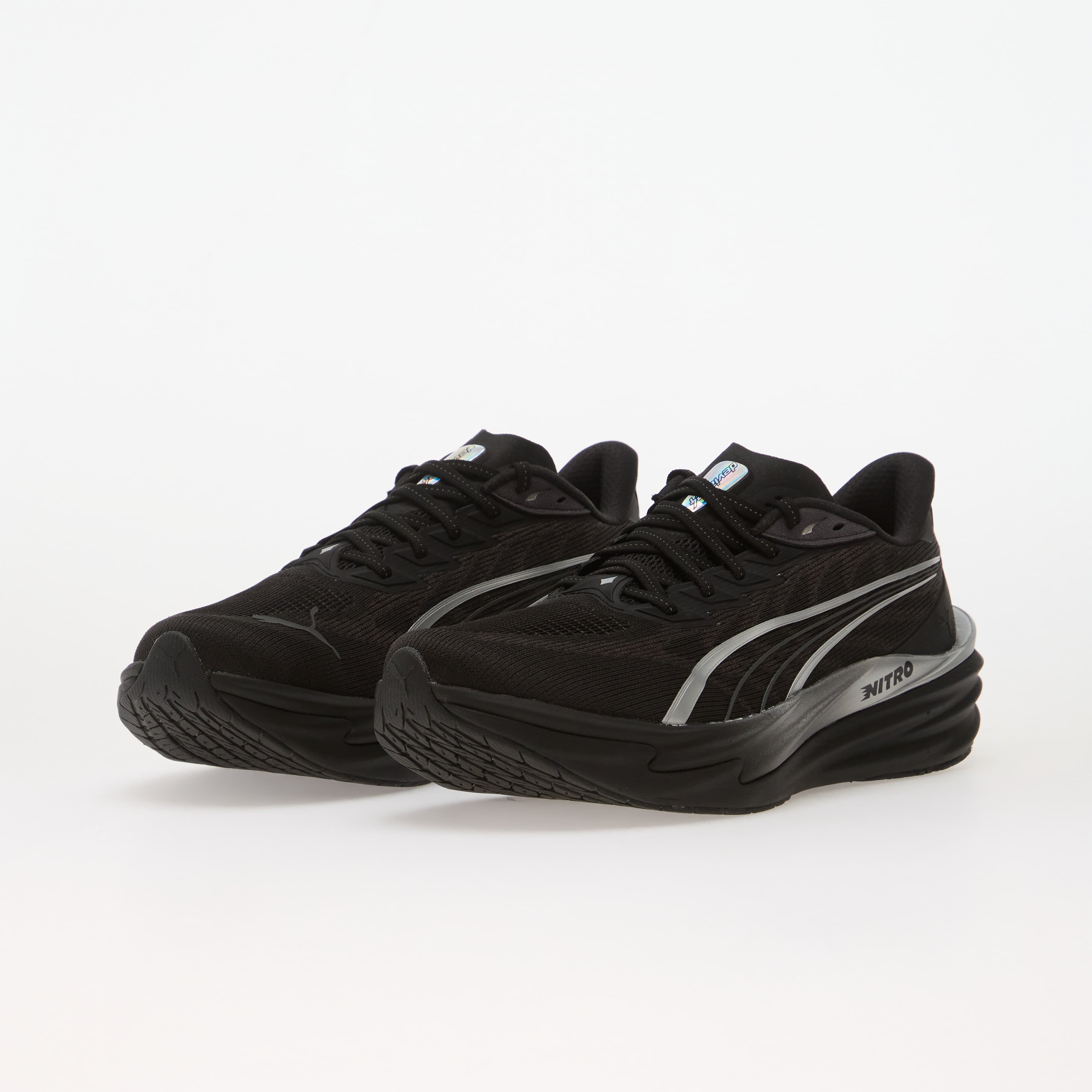 Puma Сникърси Deviate Nitro 4 Brightstride Black/ Silver