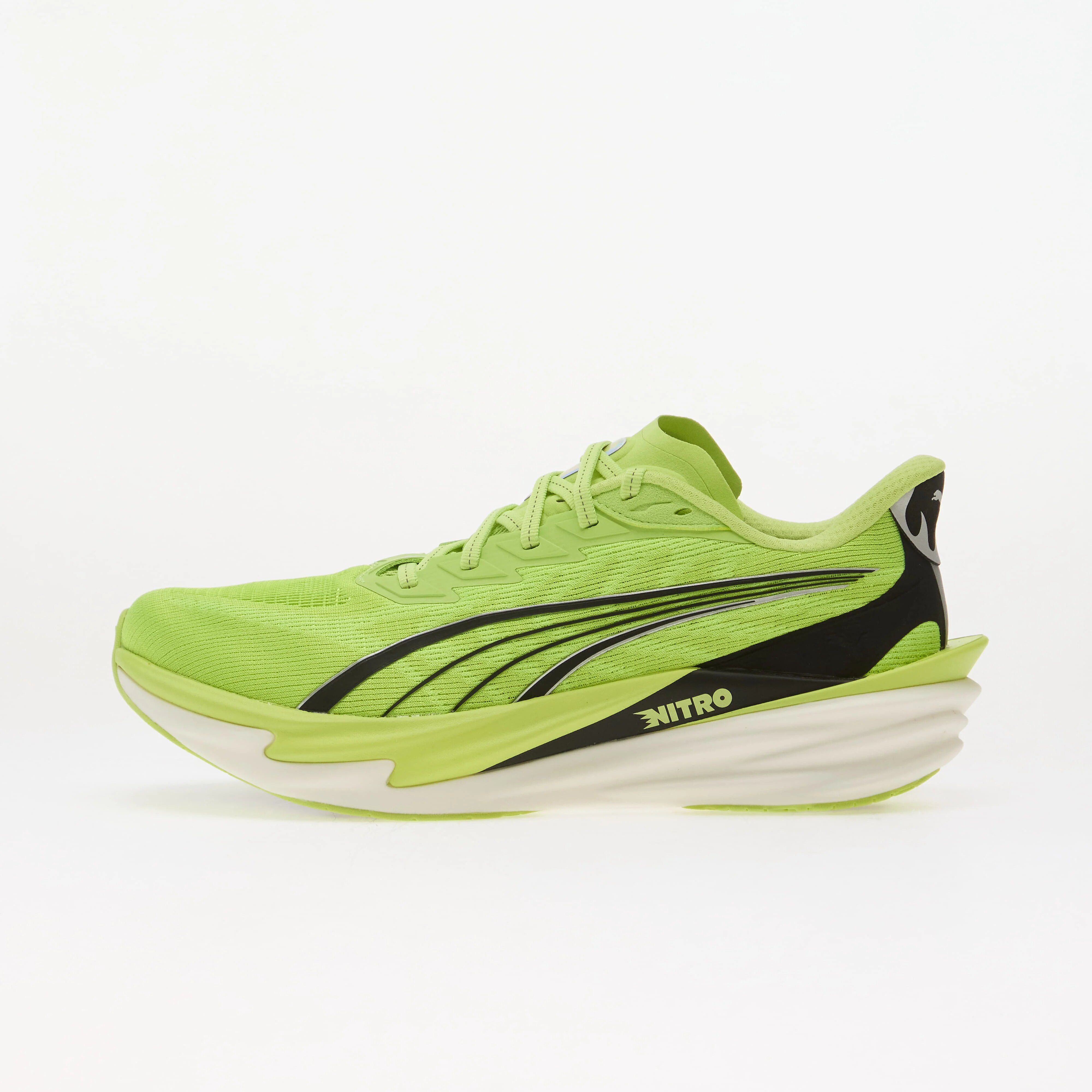 Puma Сникърси Deviate Nitro 4 Sunny Lime/ Black