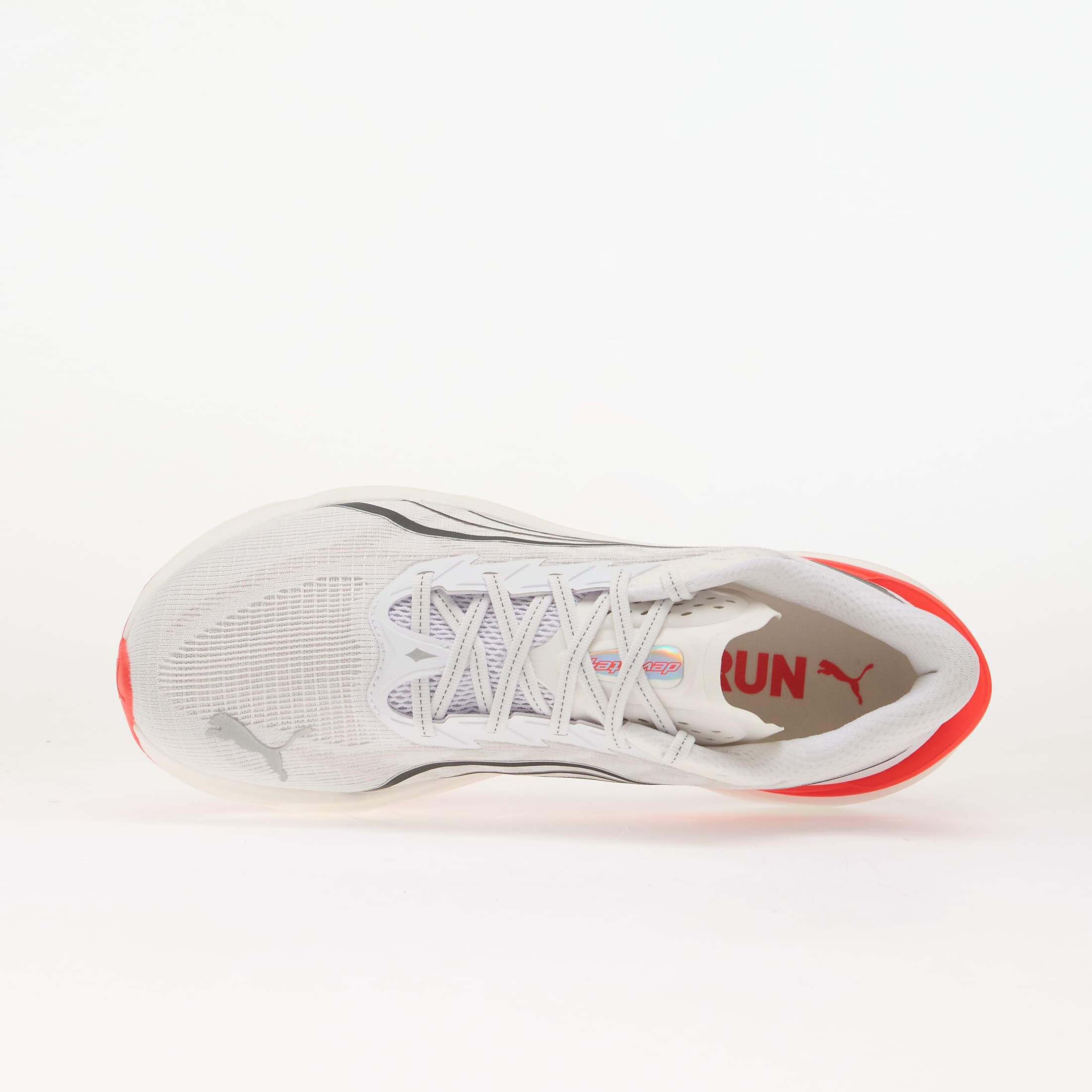 Puma Сникърси Deviate Nitro 4 White/ Ultra Red