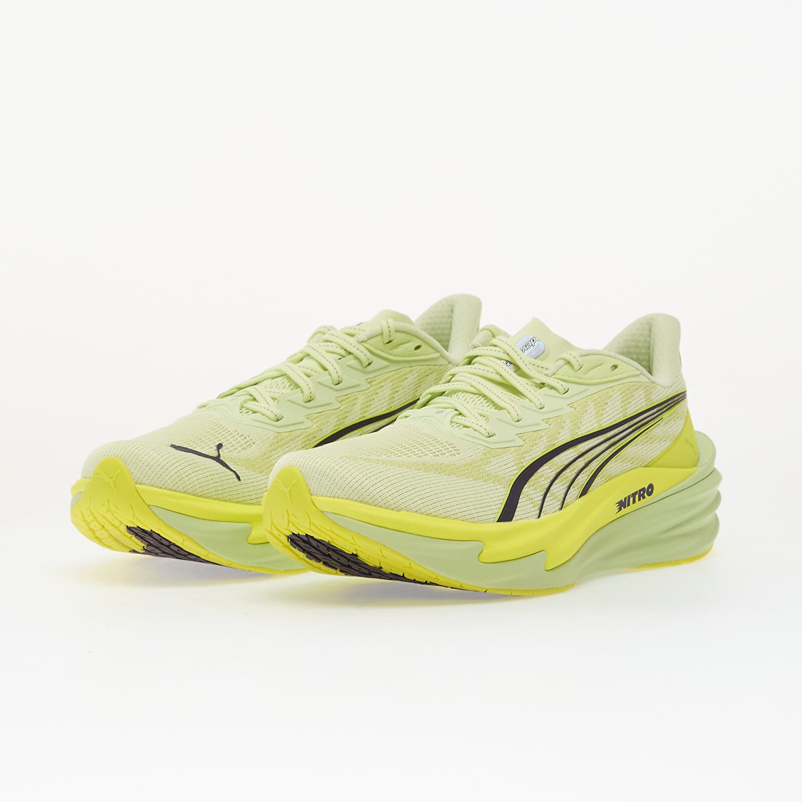 Puma Сникърси Deviate NITRO 4 Wns Apple Spritz/ Lux Lime