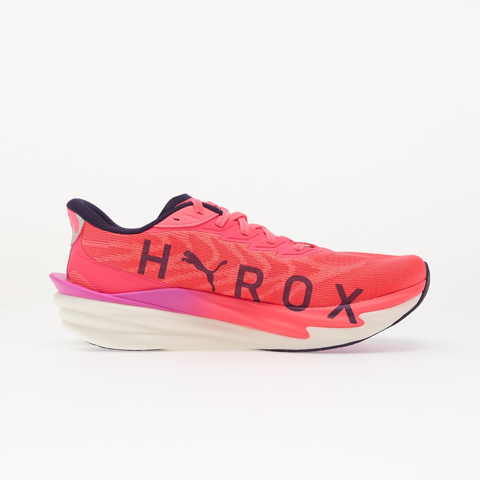 Puma Сникърси Deviate NITRO 4 X HYROX White/ Electric Orchid/ Pink