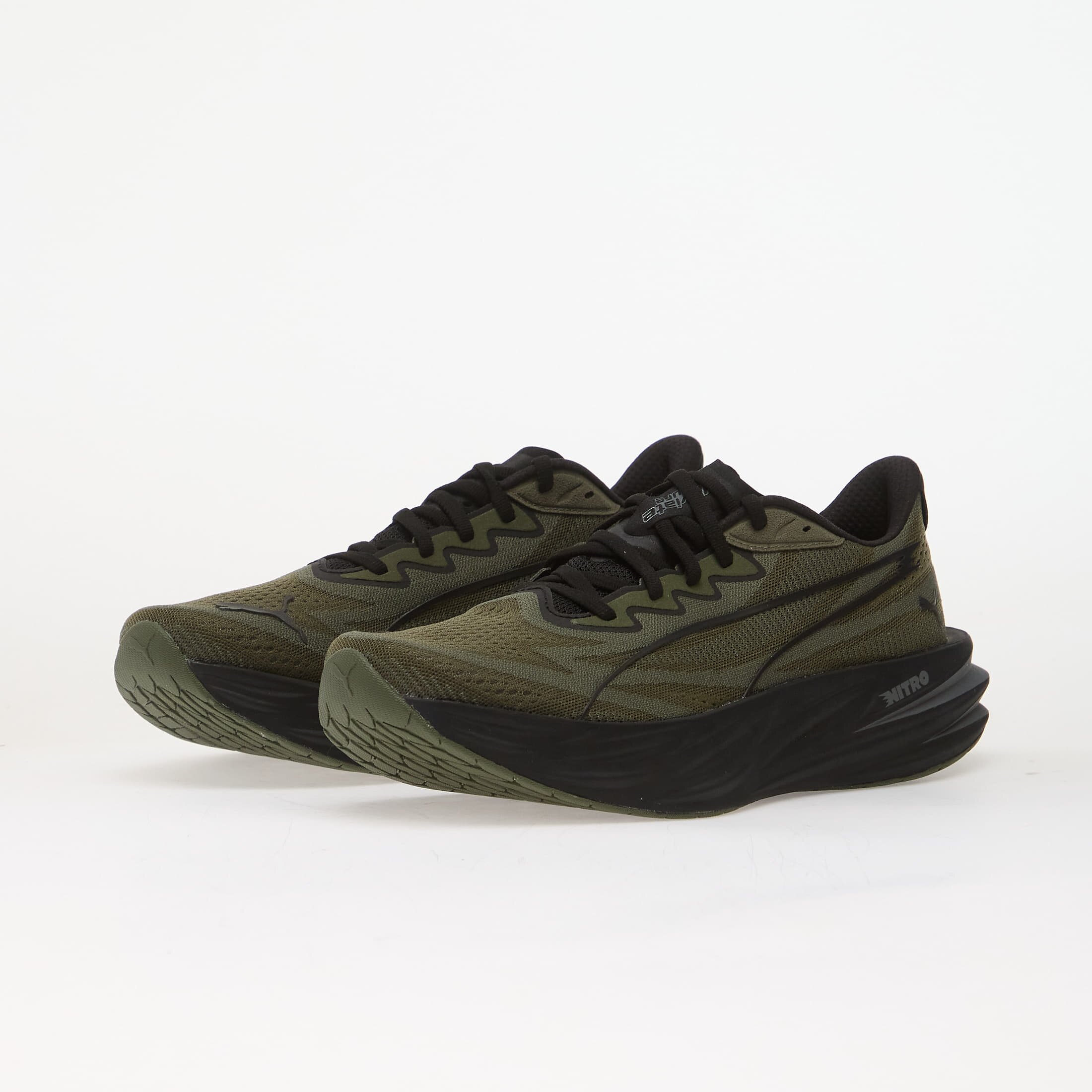 Puma Сникърси Deviate Pure Nitro Moss Veil/ Black