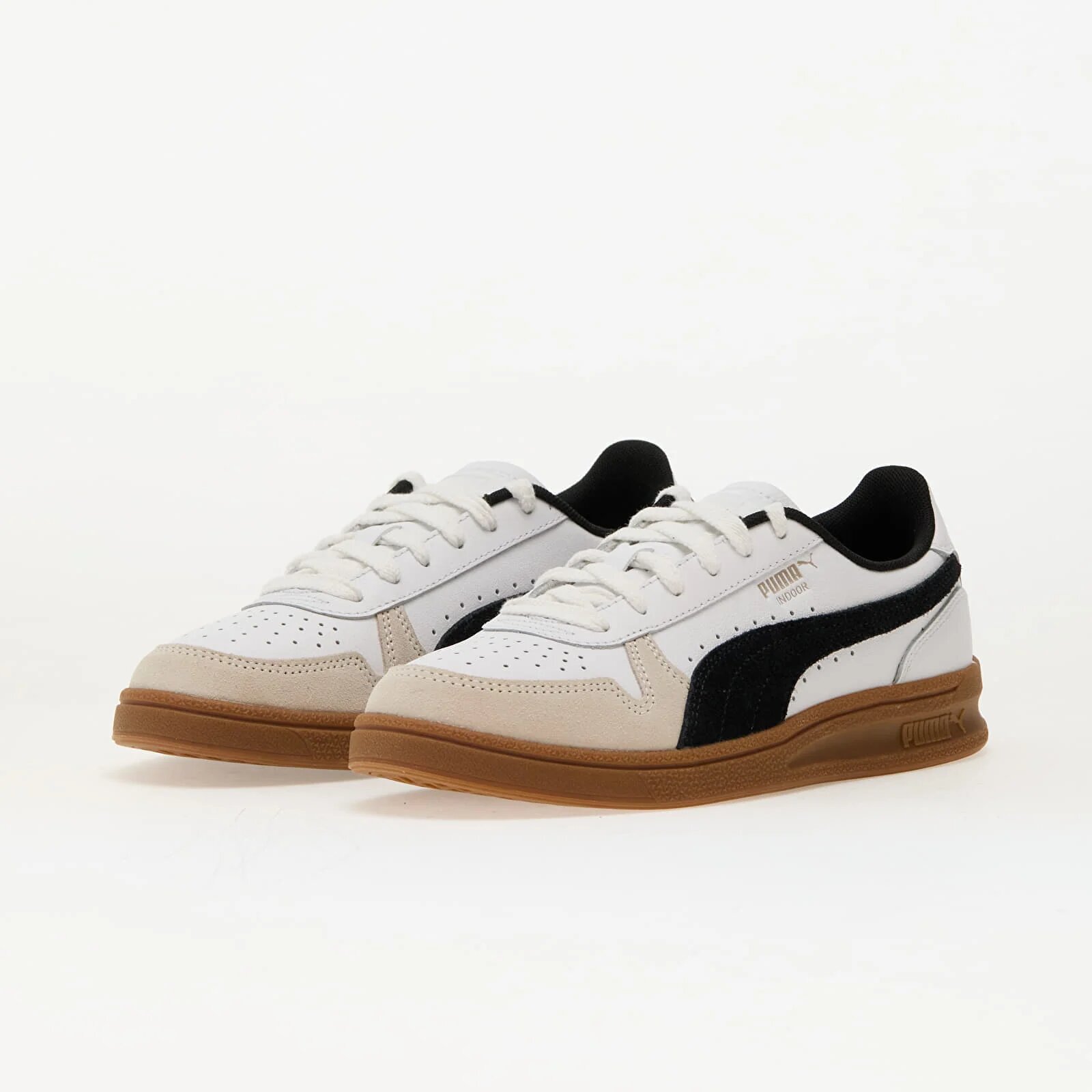 Puma Сникърси Indoor White- Black-Gum