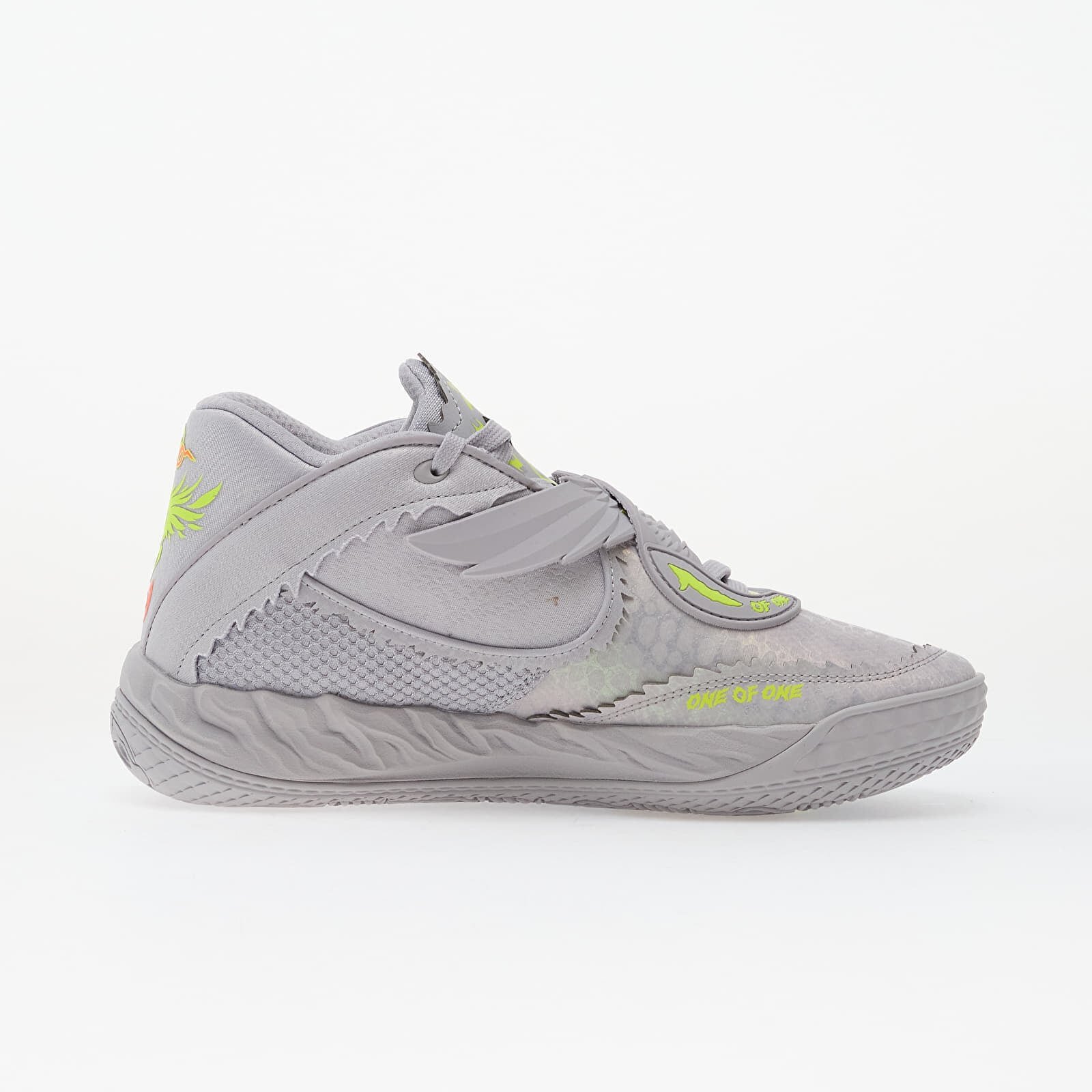 Puma Сникърси MB.05 Metallic Vibrant Silver-Yellow Alert-Glowing Red