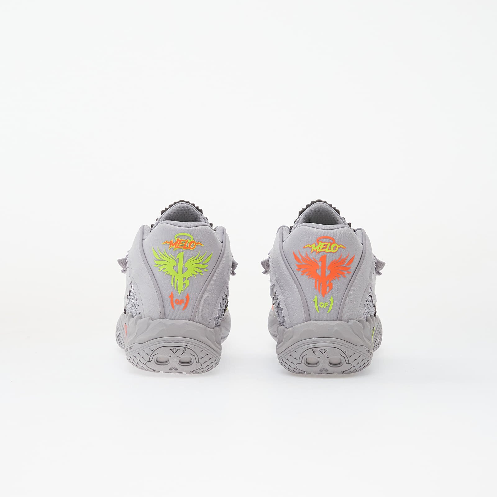 Puma Сникърси MB.05 Metallic Vibrant Silver-Yellow Alert-Glowing Red