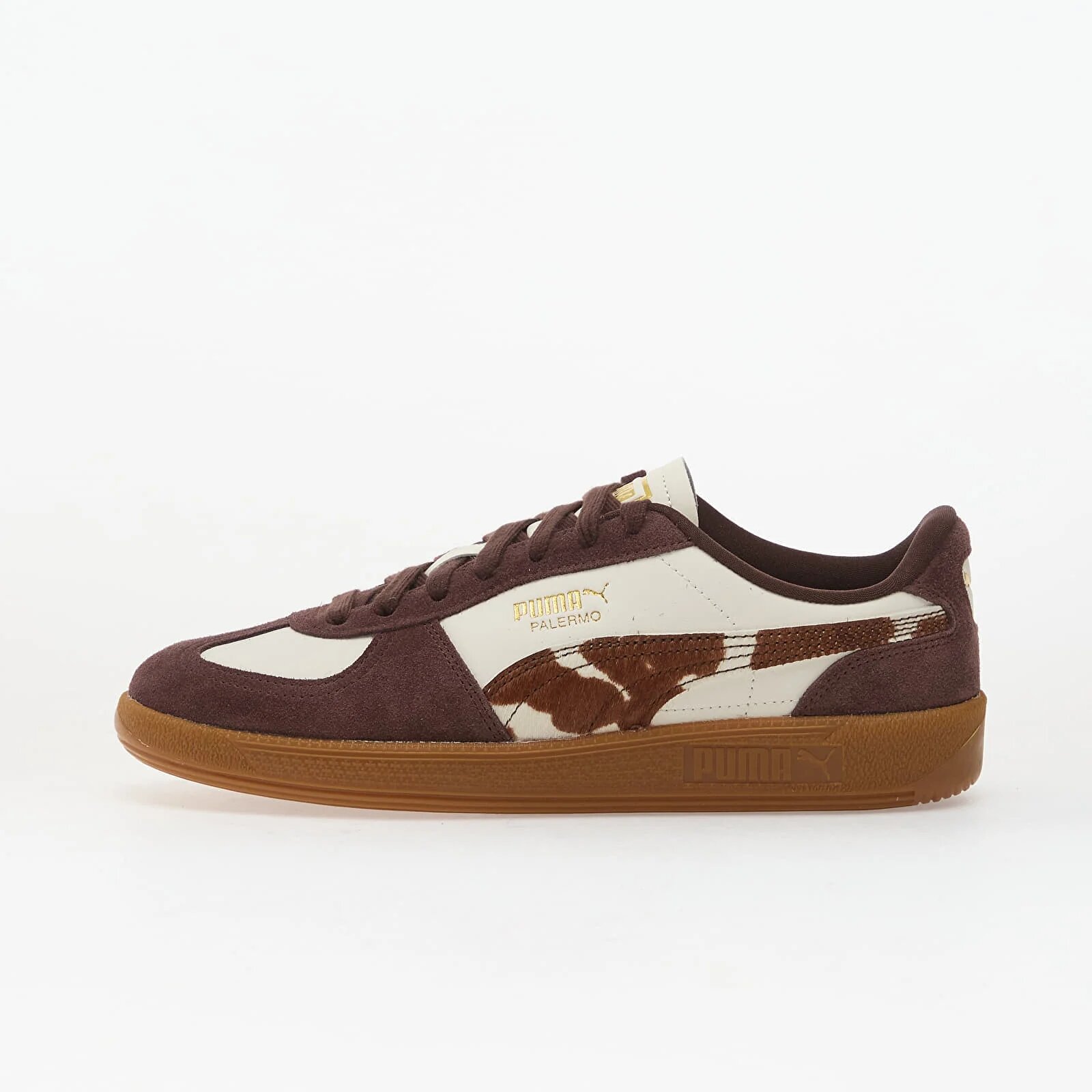 Puma Сникърси Palermo Cow Wns Warm White-Chocolate Brown-Gum