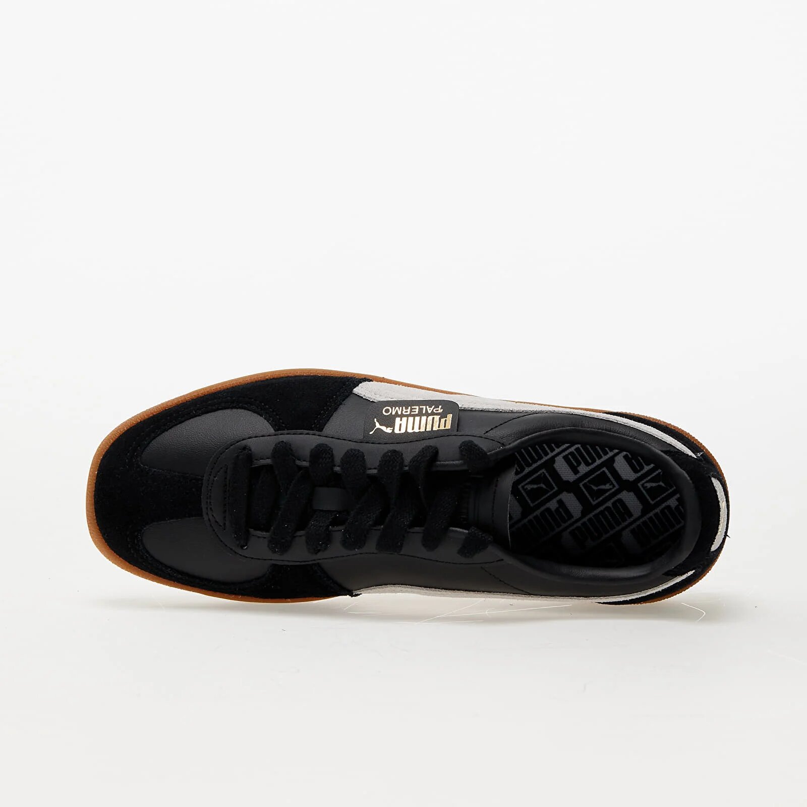 Puma Сникърси Palermo Lth Black/ Feather Gray/ Gum