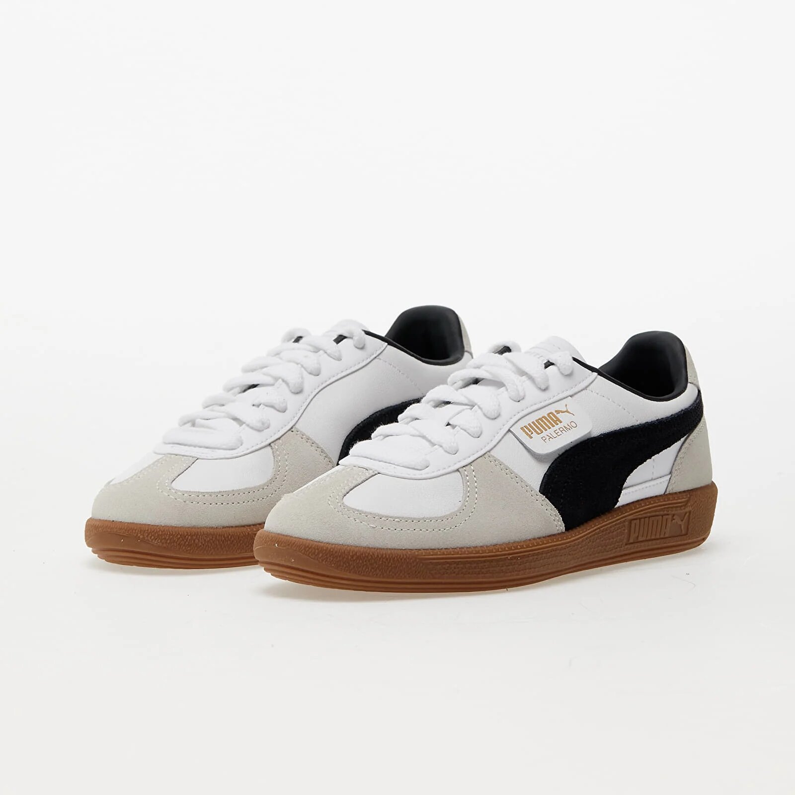 Puma Сникърси Palermo Lth White/ Vapor Gray/ Gum