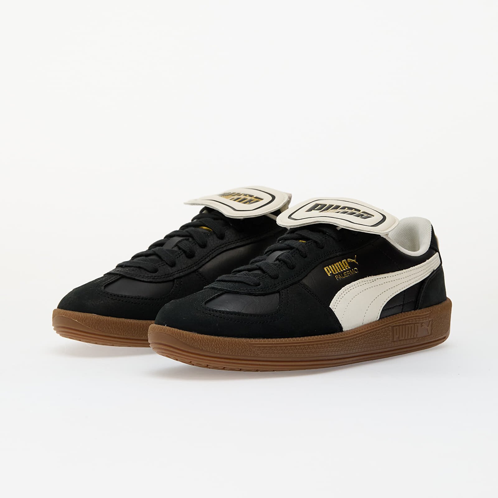 Puma Сникърси Palermo Premium Black-Warm White