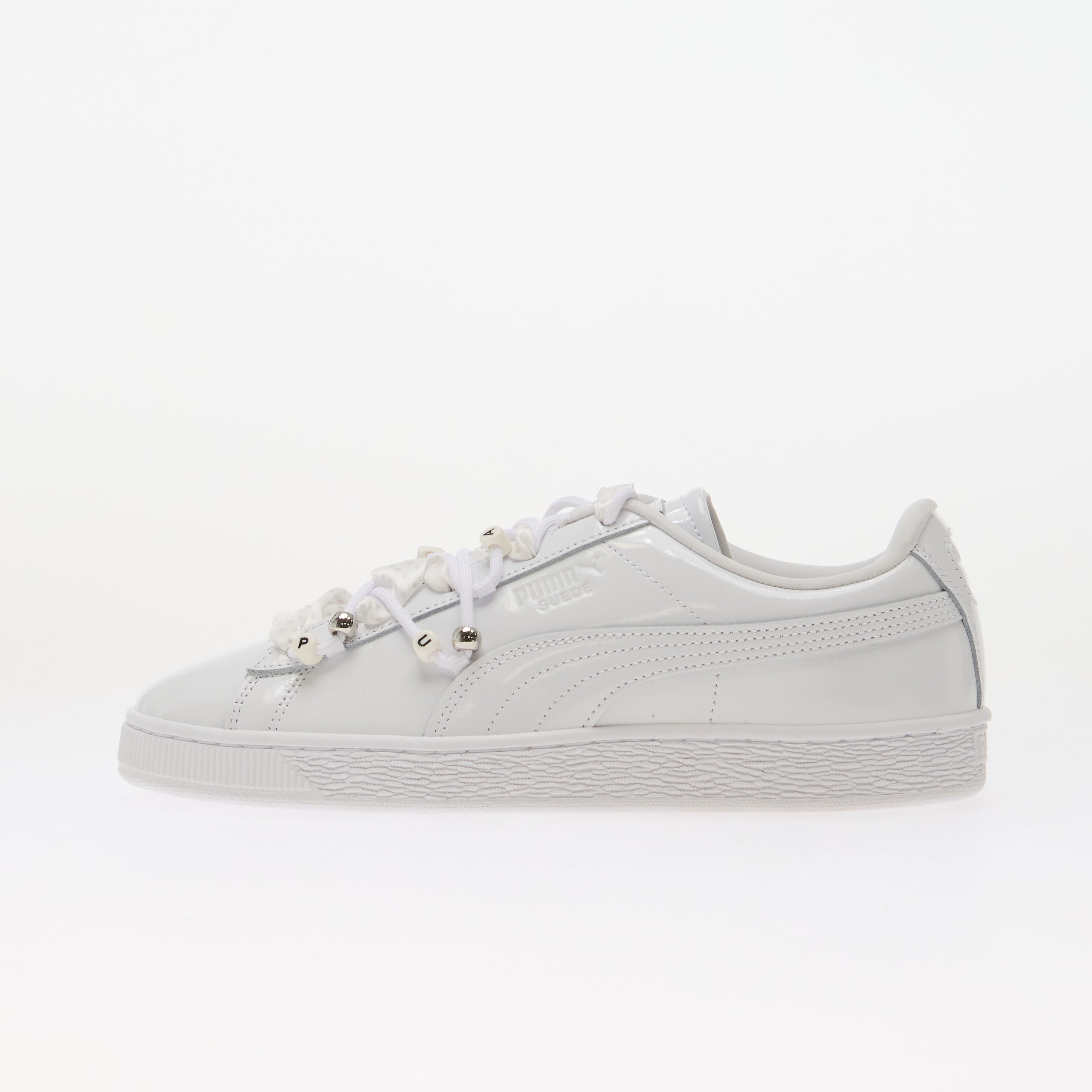 Puma Сникърси Suede Bloom Patent Wns White/ Feather Gray