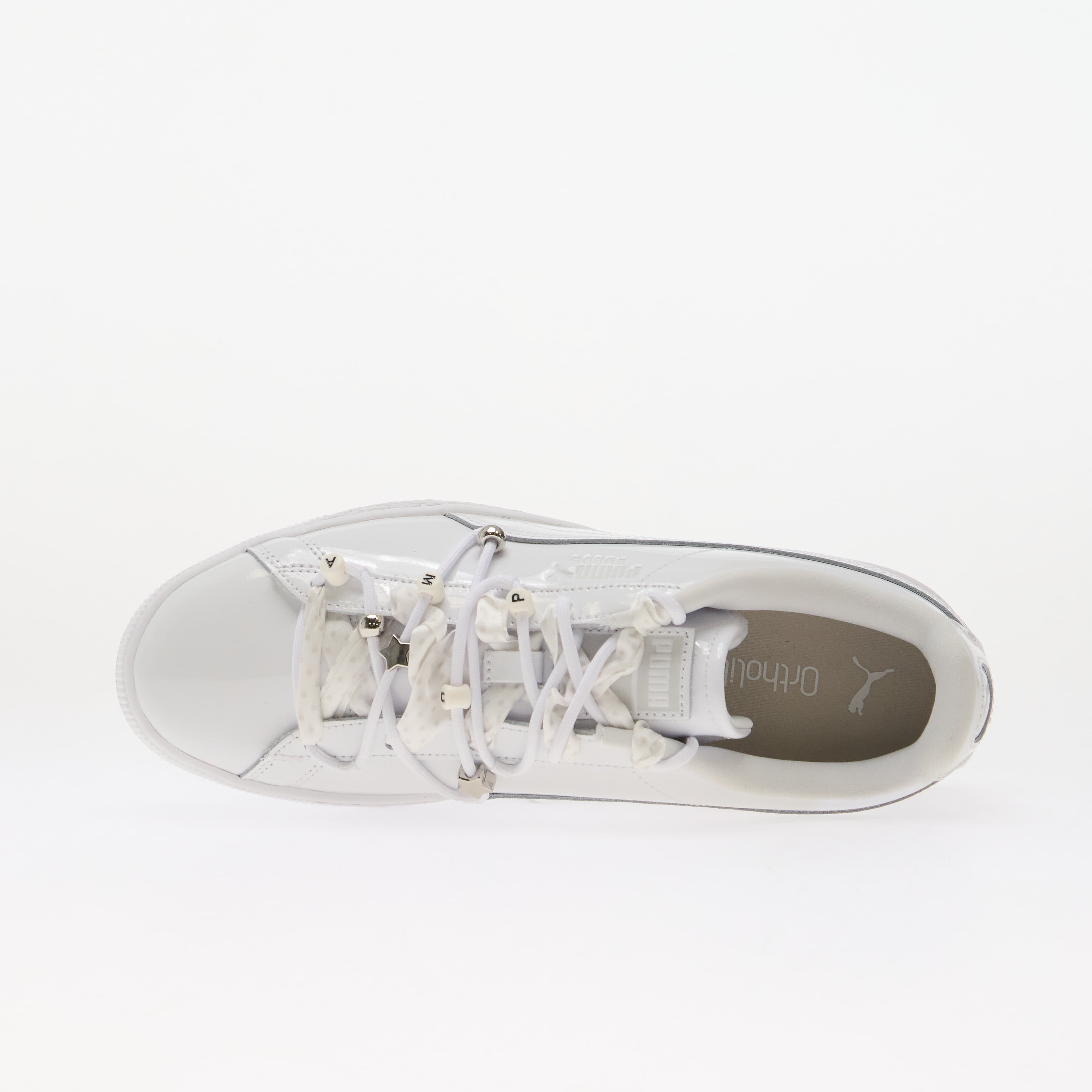 Puma Сникърси Suede Bloom Patent Wns White/ Feather Gray