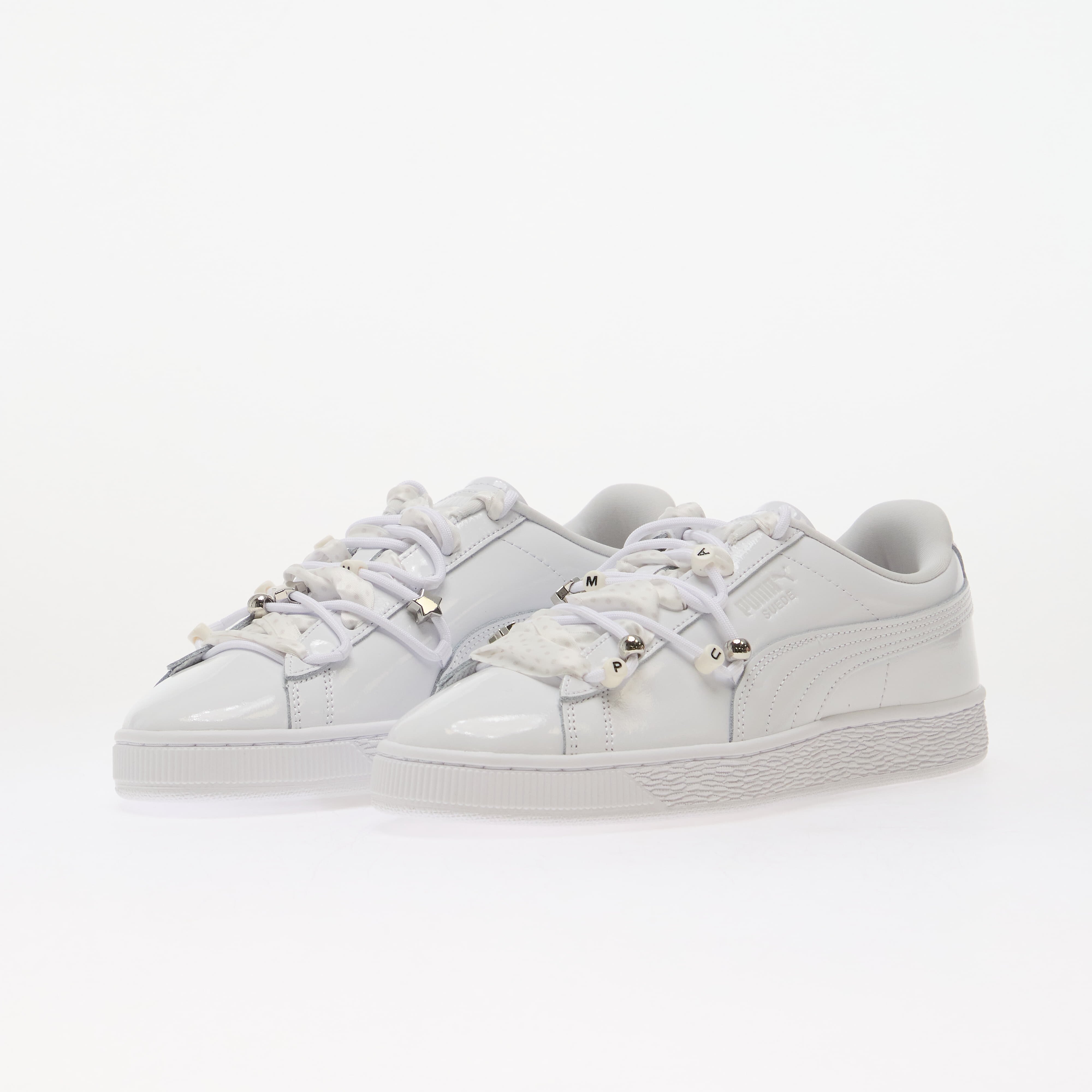 Puma Сникърси Suede Bloom Patent Wns White/ Feather Gray