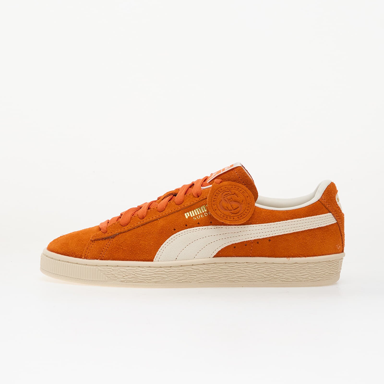 Puma Сникърси Suede Charles F. Stead Iv Orange Glo/ White