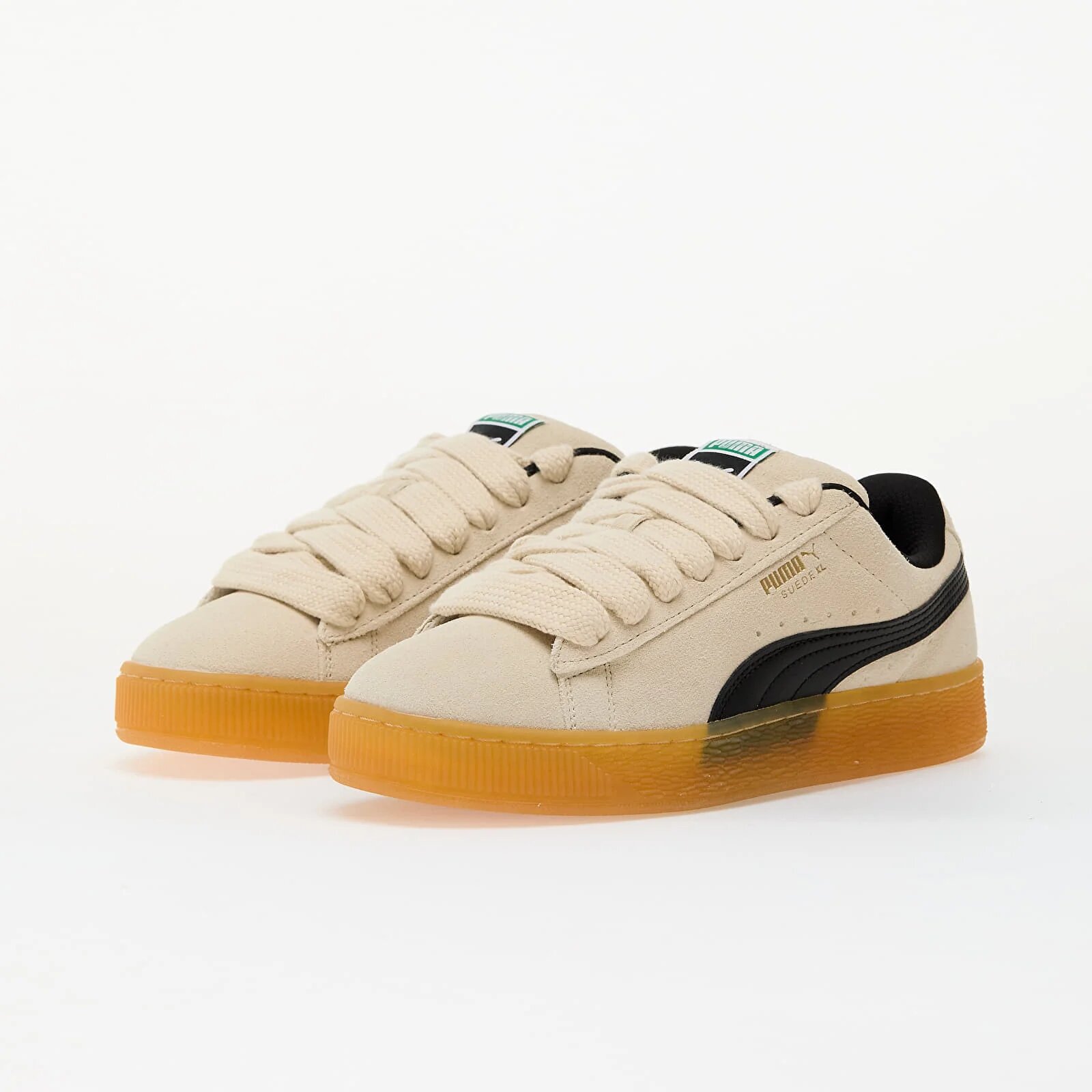 Puma Сникърси Suede XL Dark Risk Alpine Snow- Black