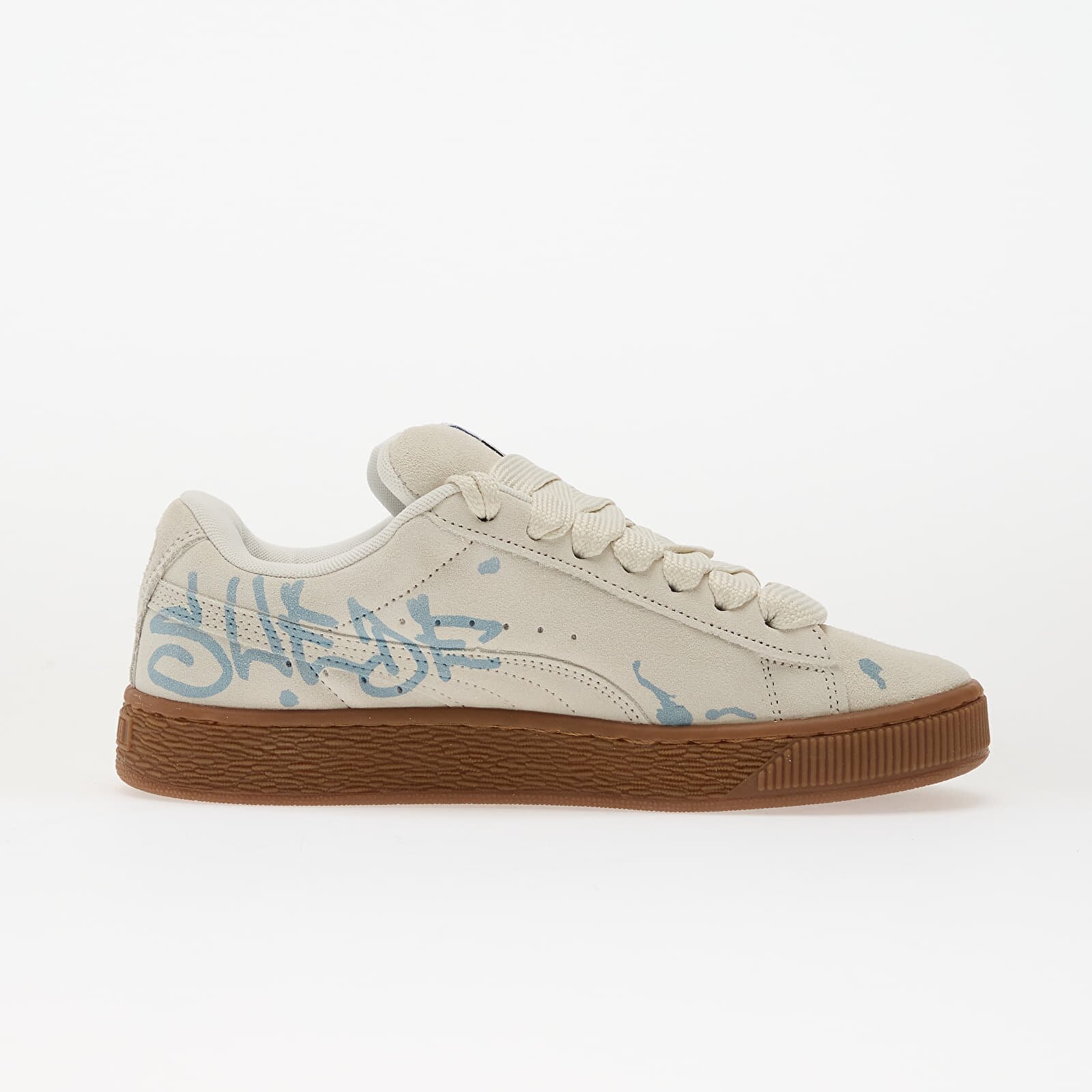 Puma Сникърси Suede XL Splatters Vapor Gray-Gum