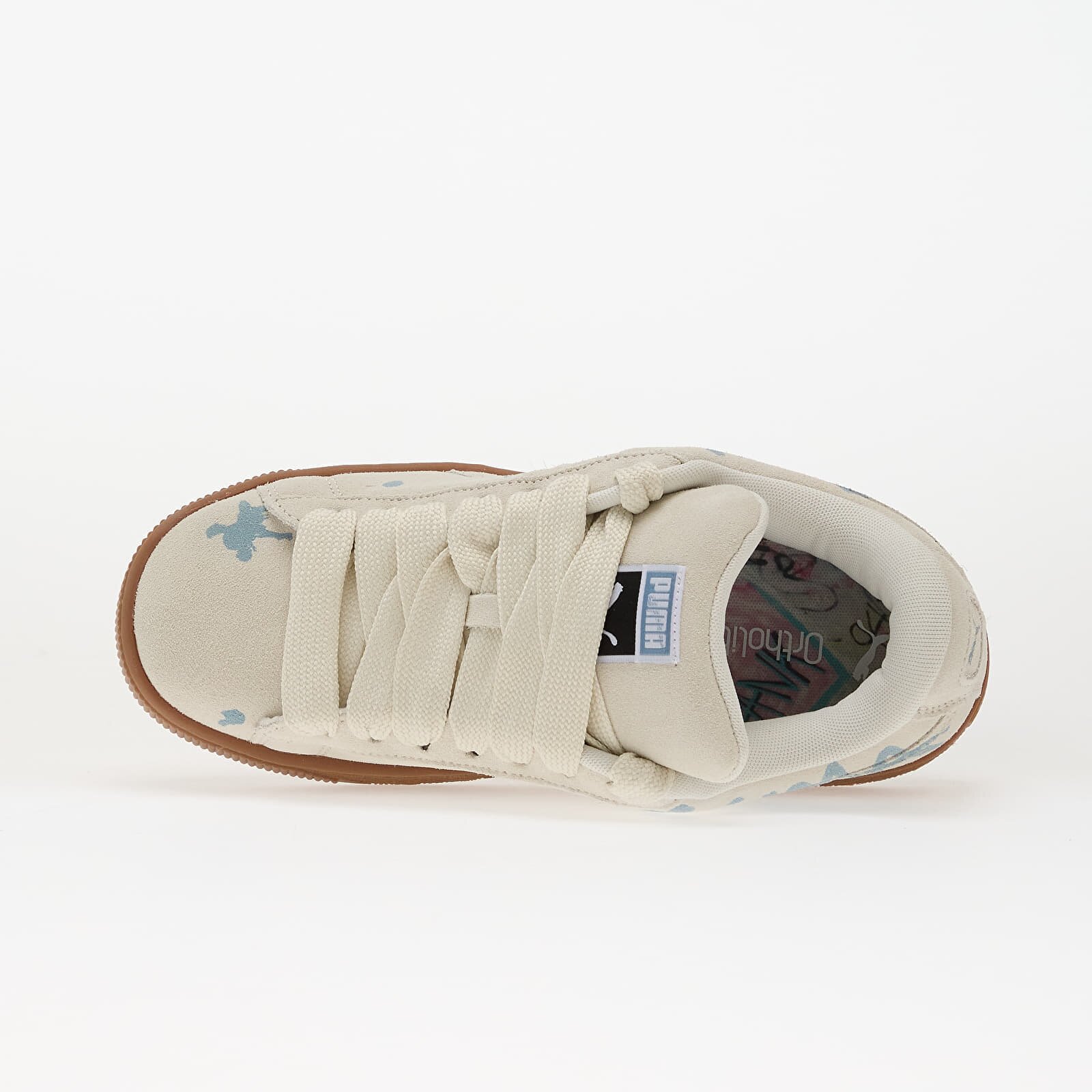 Puma Сникърси Suede XL Splatters Vapor Gray-Gum