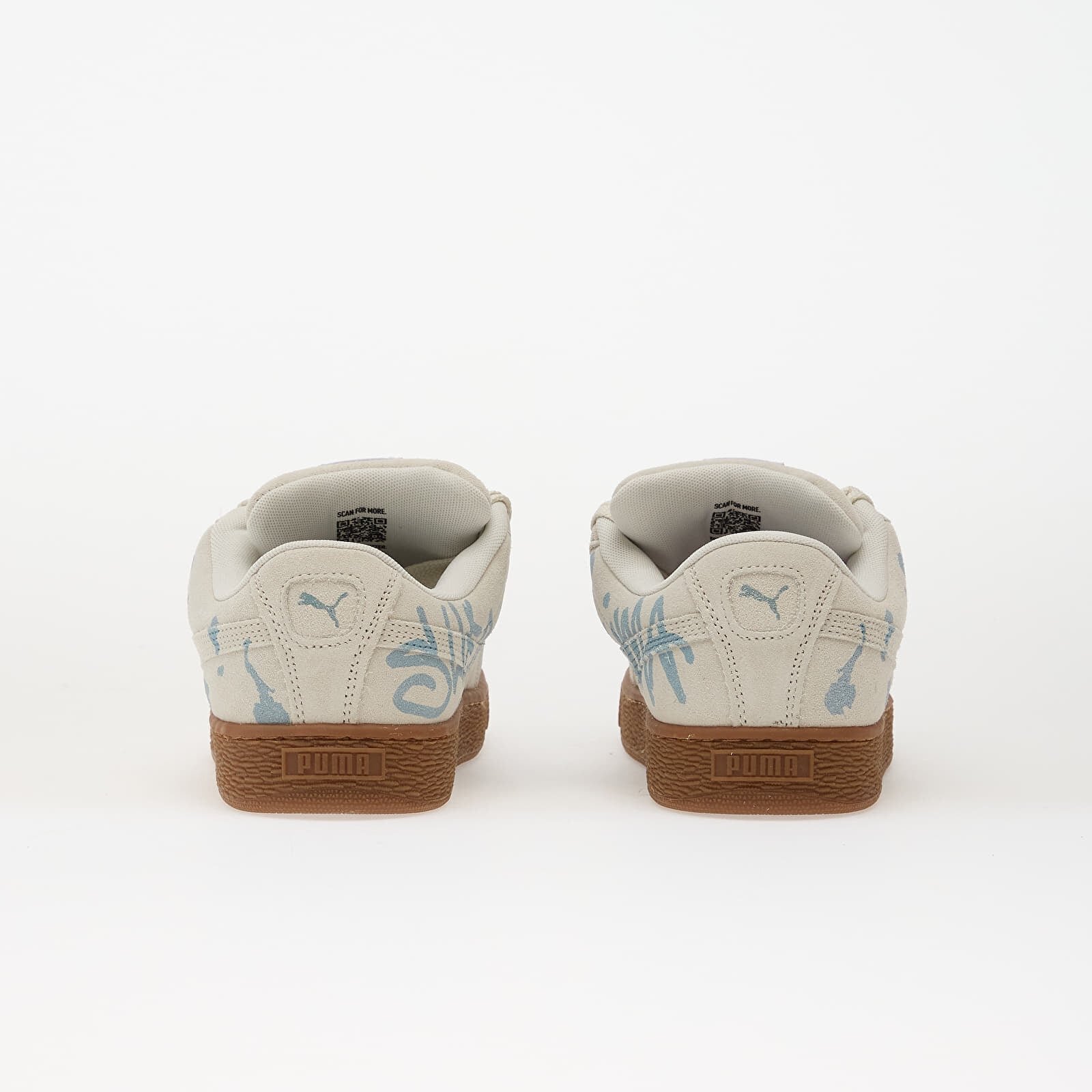 Puma Сникърси Suede XL Splatters Vapor Gray-Gum