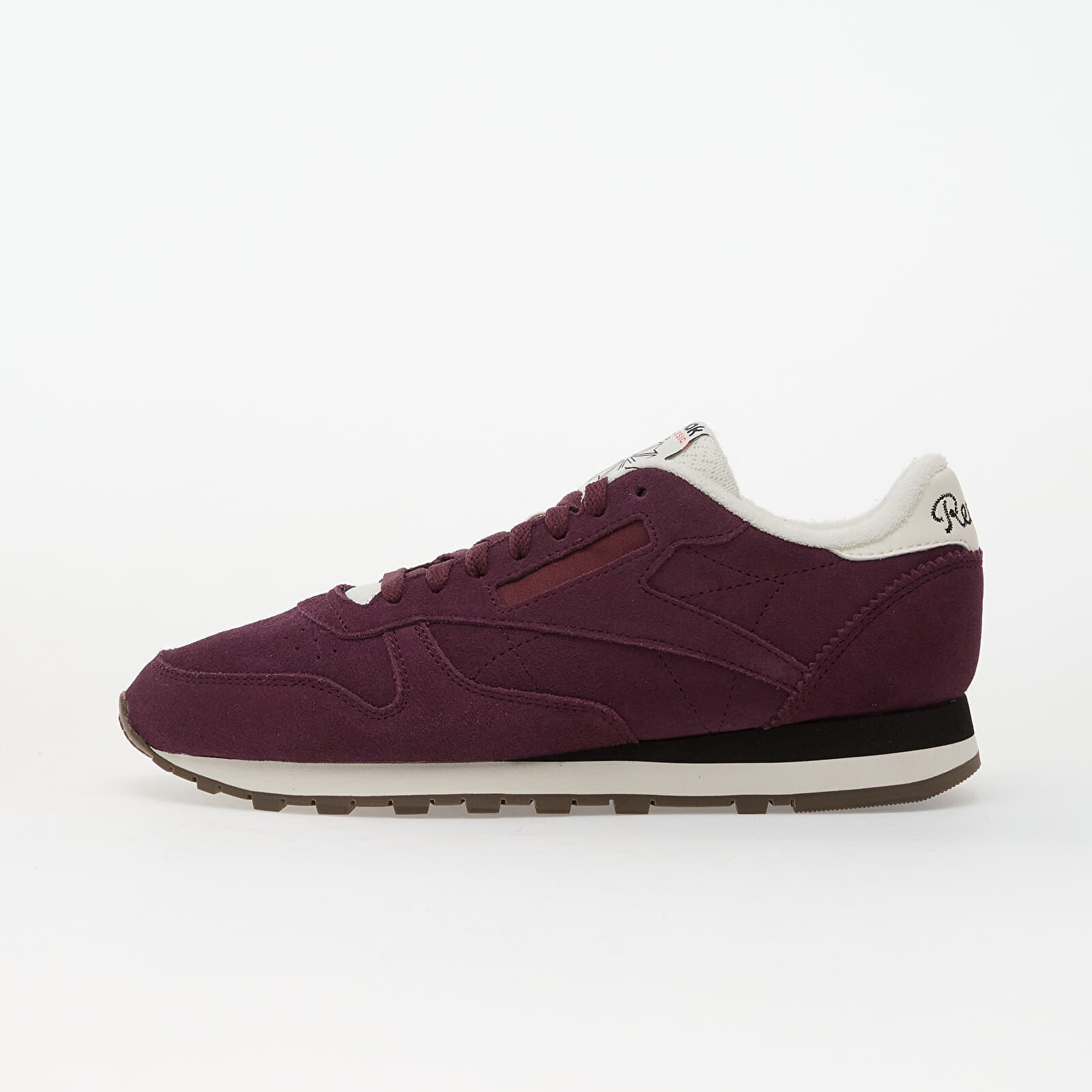 Reebok Сникърси Classic Leather Black Cherry/ Chalk/ Black