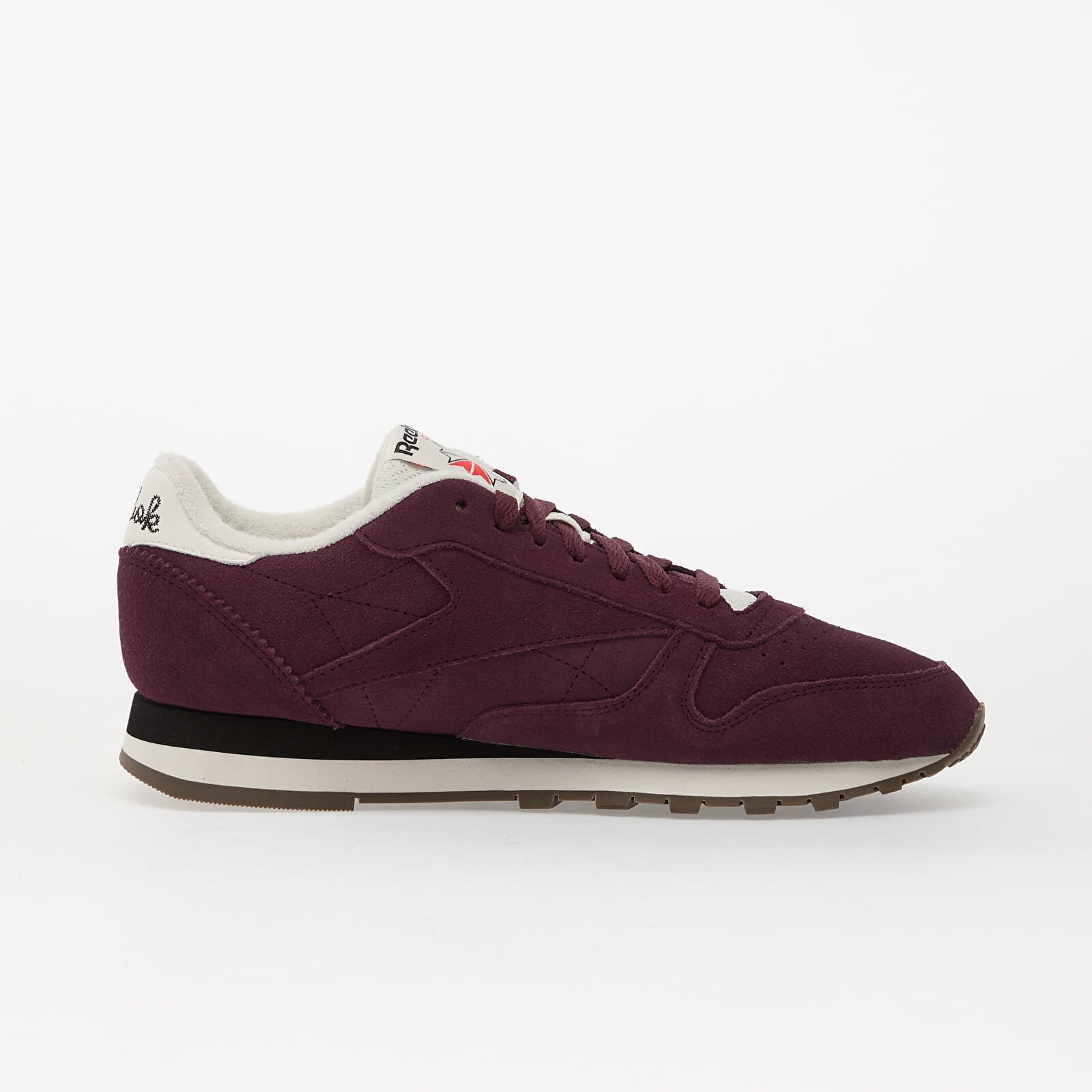 Reebok Сникърси Classic Leather Black Cherry/ Chalk/ Black