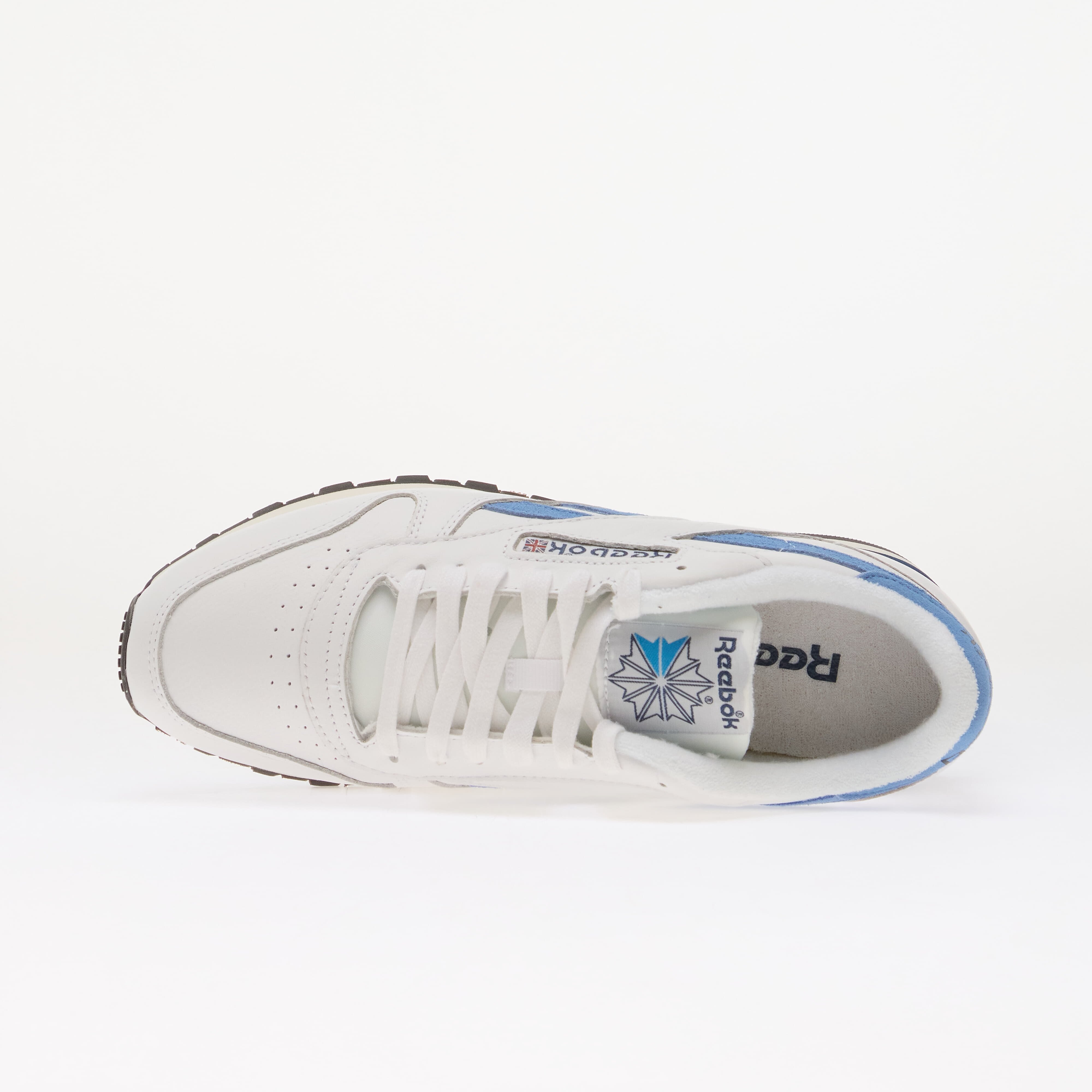 Reebok Сникърси Classic Leather Ftwr White/ Essential Blue/ Batik Blue