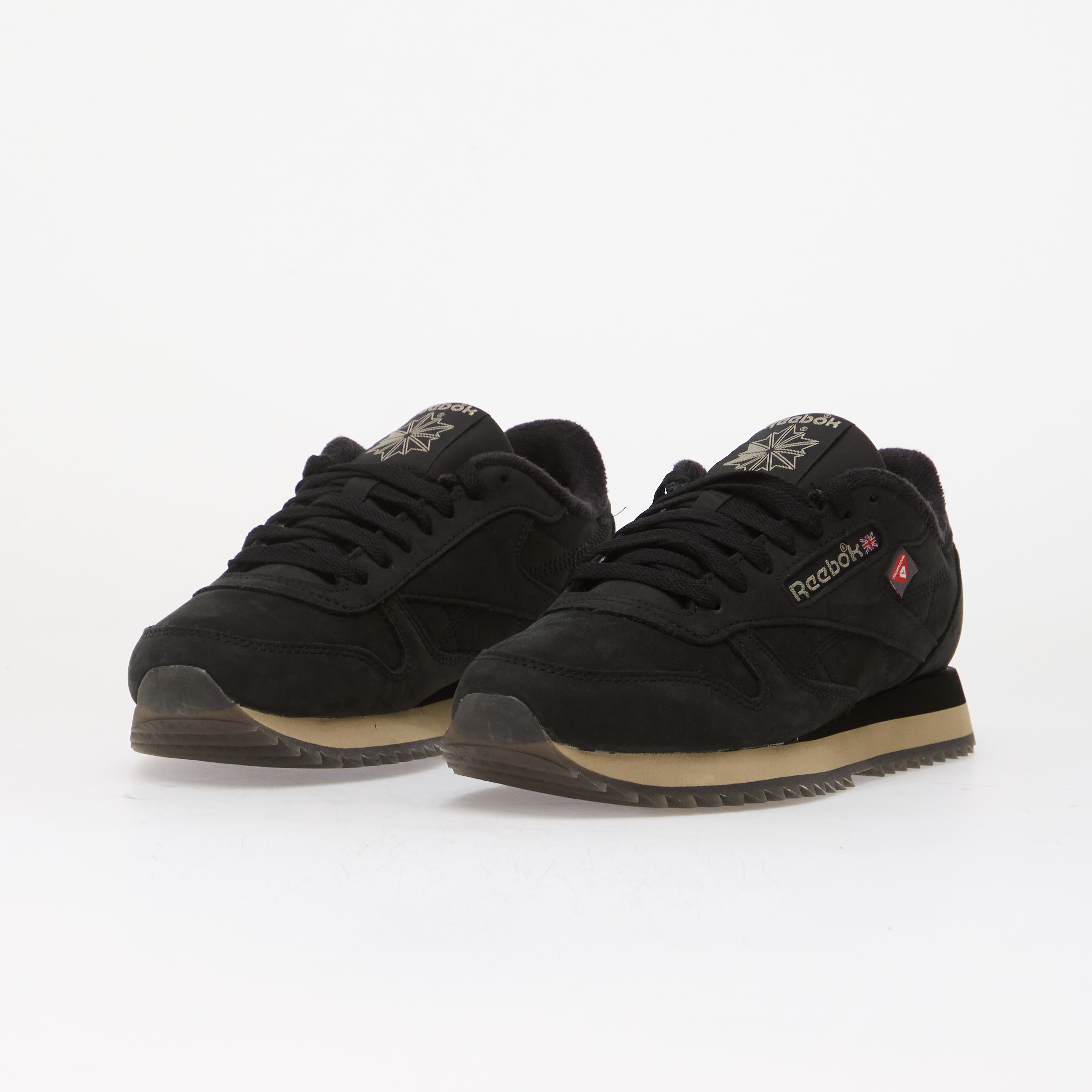 Reebok Сникърси Classic Leather Ripple Black/ Elevated Beige/ Black