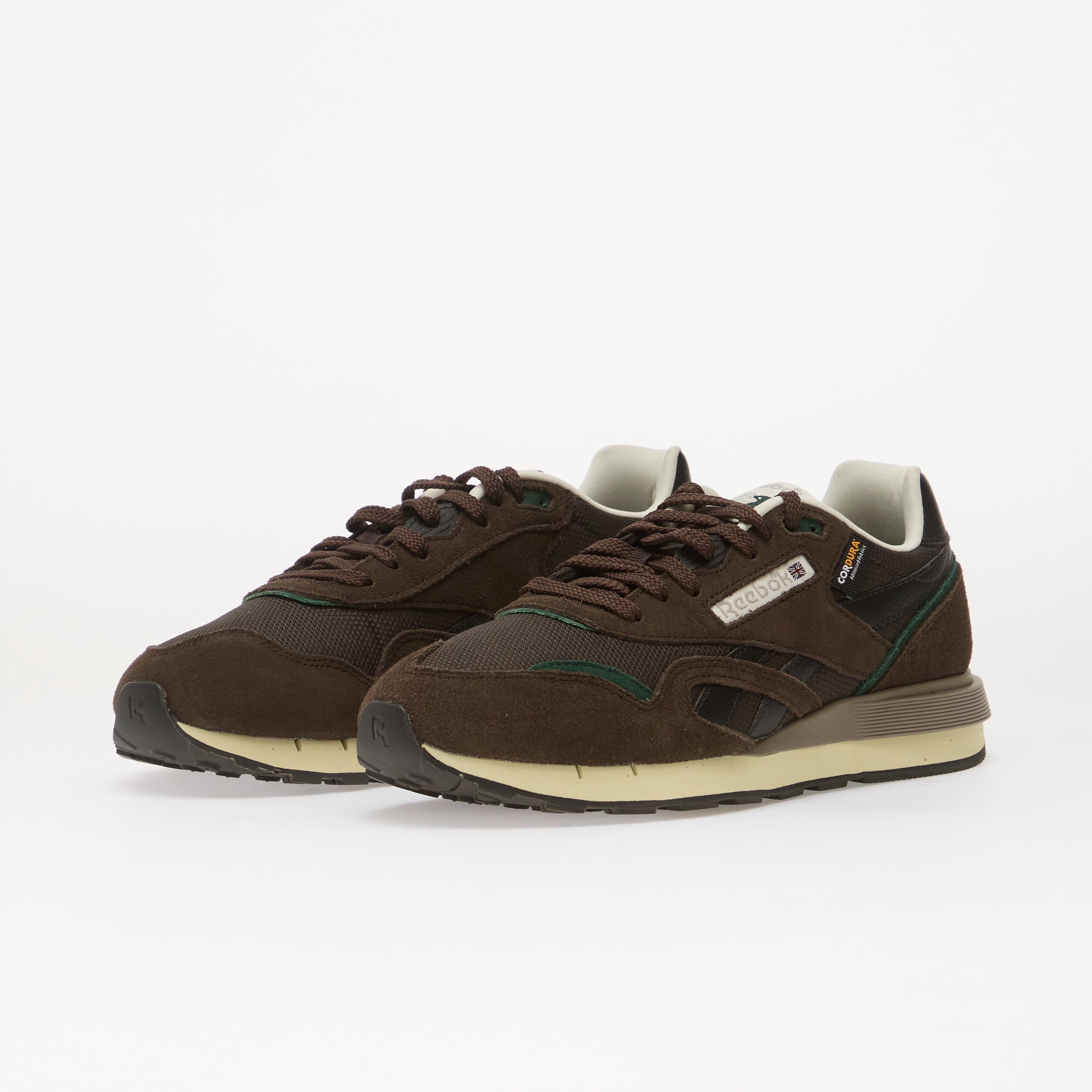Reebok Сникърси Classic Nylon 89 Espresso/ Washed Black/ Heritage Green