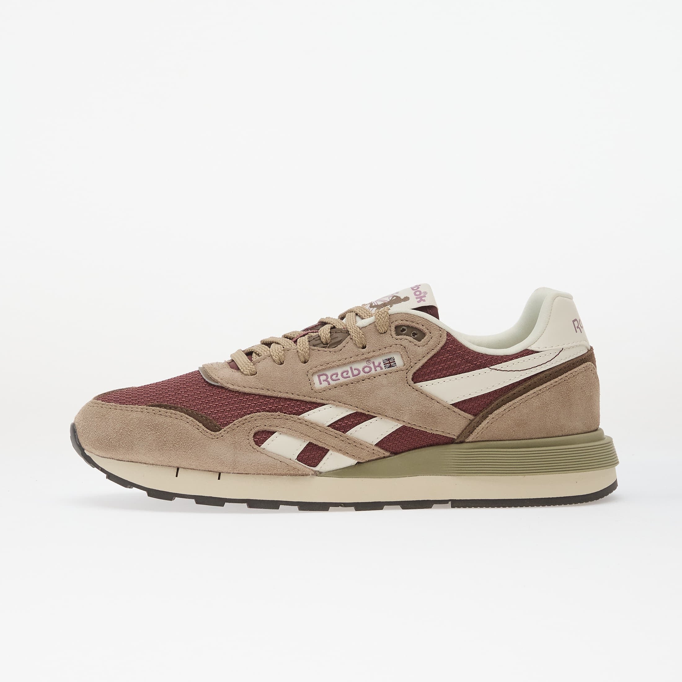 Reebok Сникърси Classic Nylon 89 Grainy Grey/ Black Berry/ Chalk