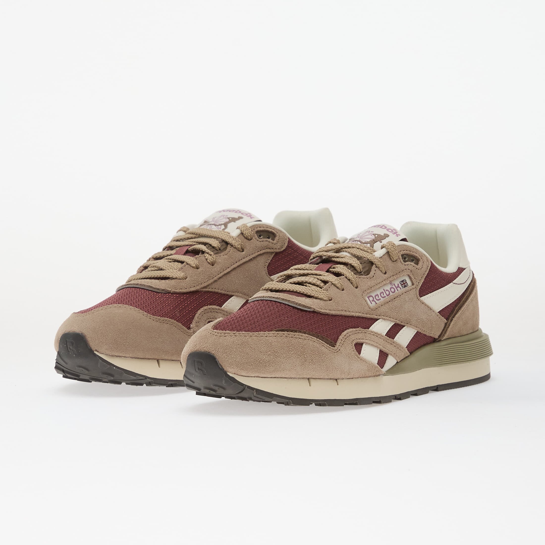Reebok Сникърси Classic Nylon 89 Grainy Grey/ Black Berry/ Chalk