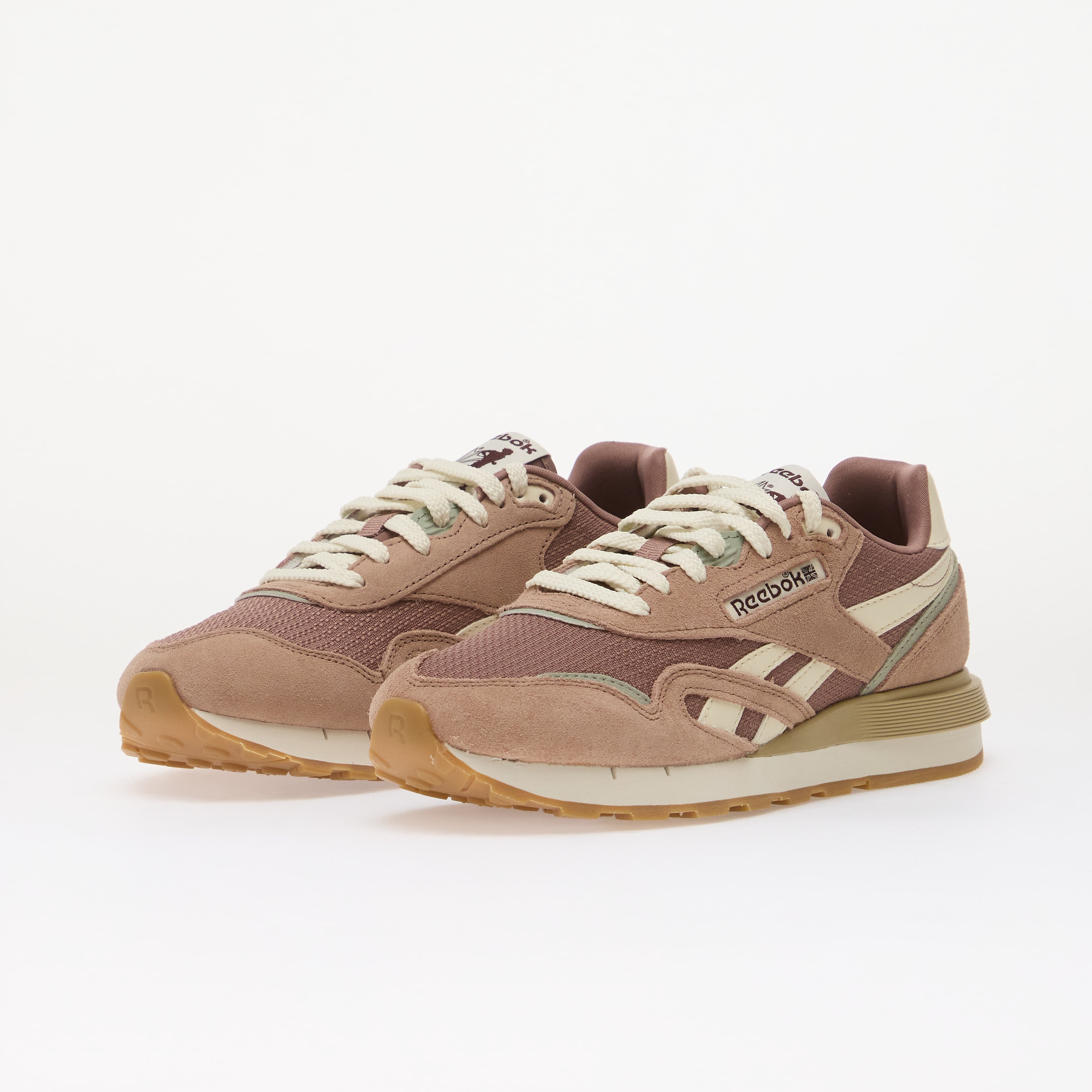 Reebok Сникърси Classic Nylon 89 Light Cocoa/ Rosewood/ Hazy Green