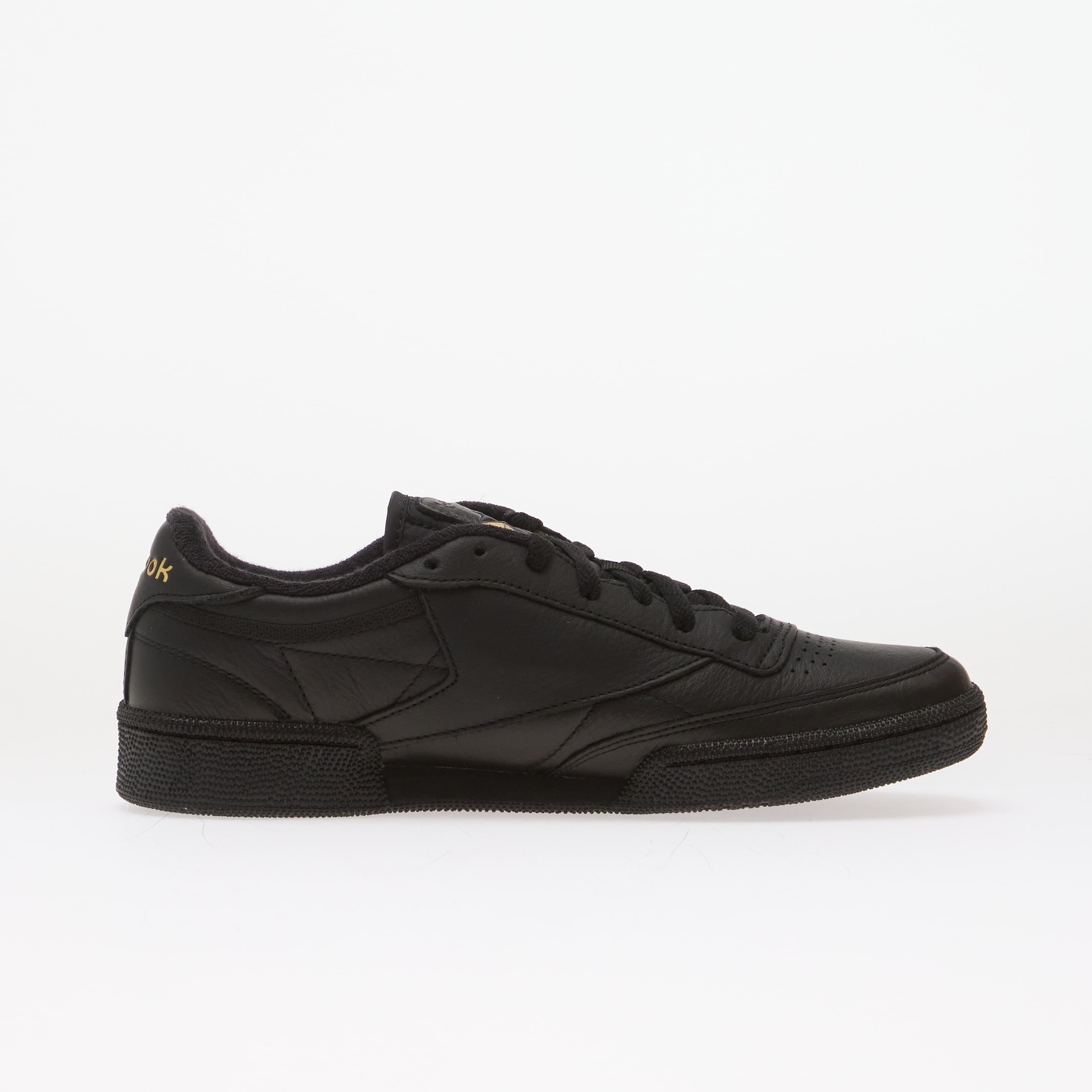 Reebok Сникърси Club C 85 Black/ Almostblack/ Gold