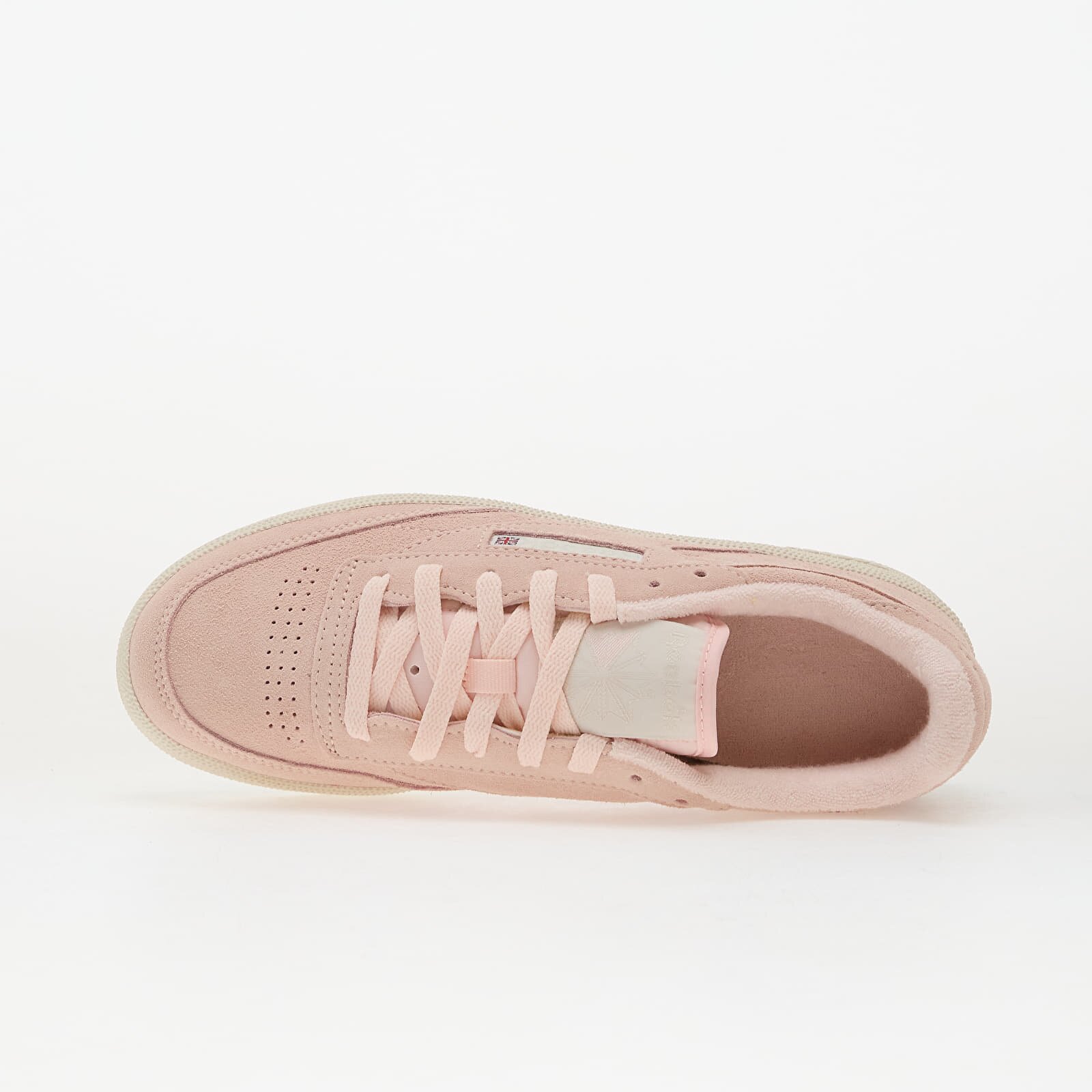 Reebok Сникърси Club C 85 Chalk/ Pure Pink/ Alabaster