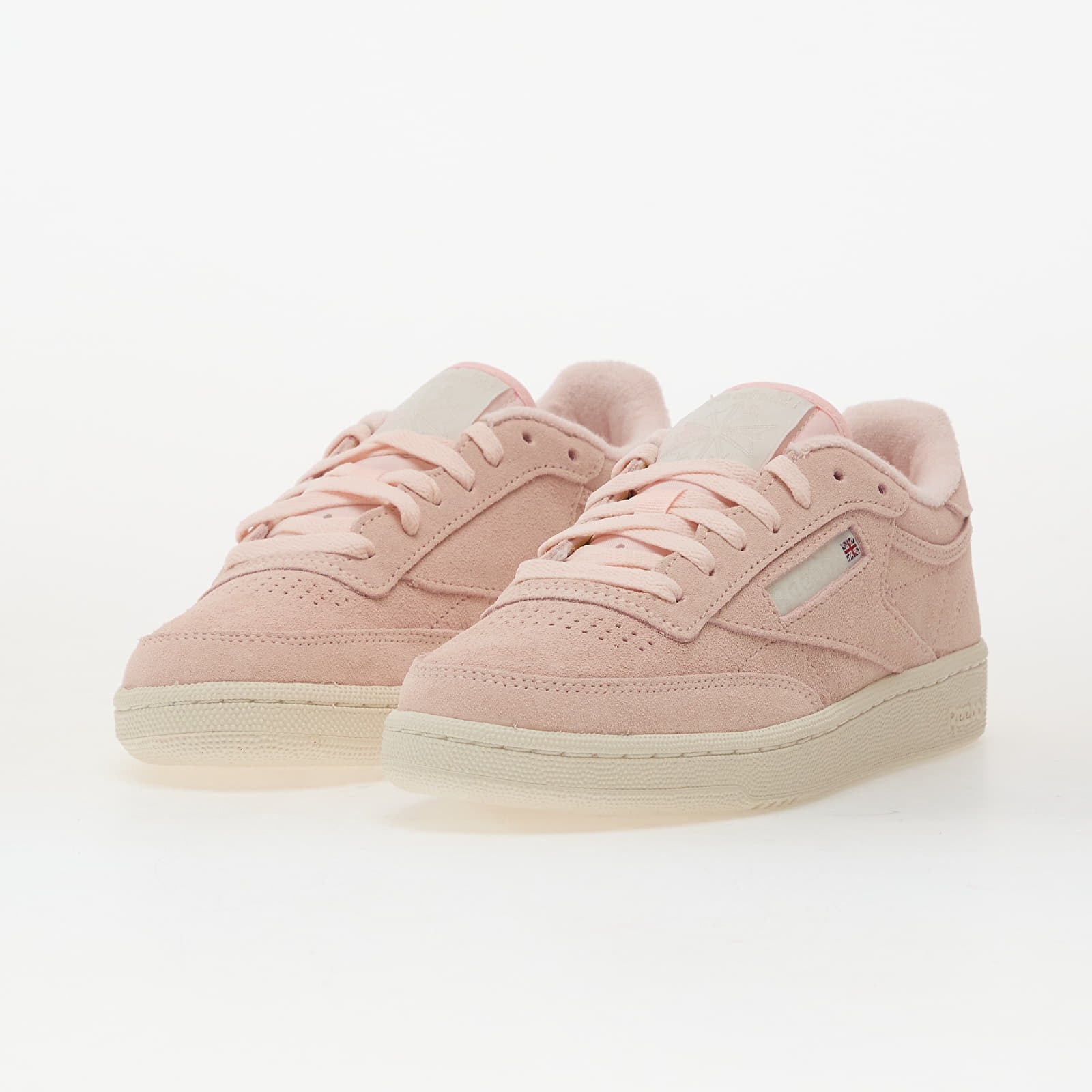 Reebok Сникърси Club C 85 Chalk/ Pure Pink/ Alabaster