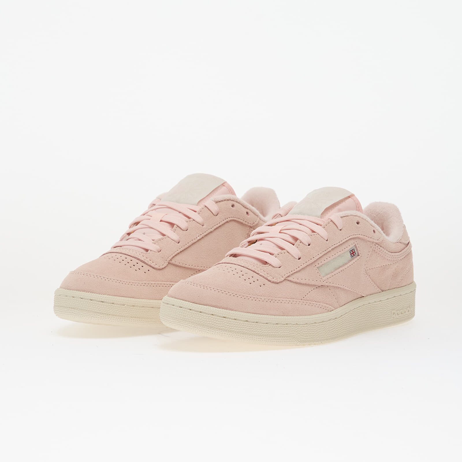 Reebok Сникърси Club C 85 Chalk/ Pure Pink/ Alabaster