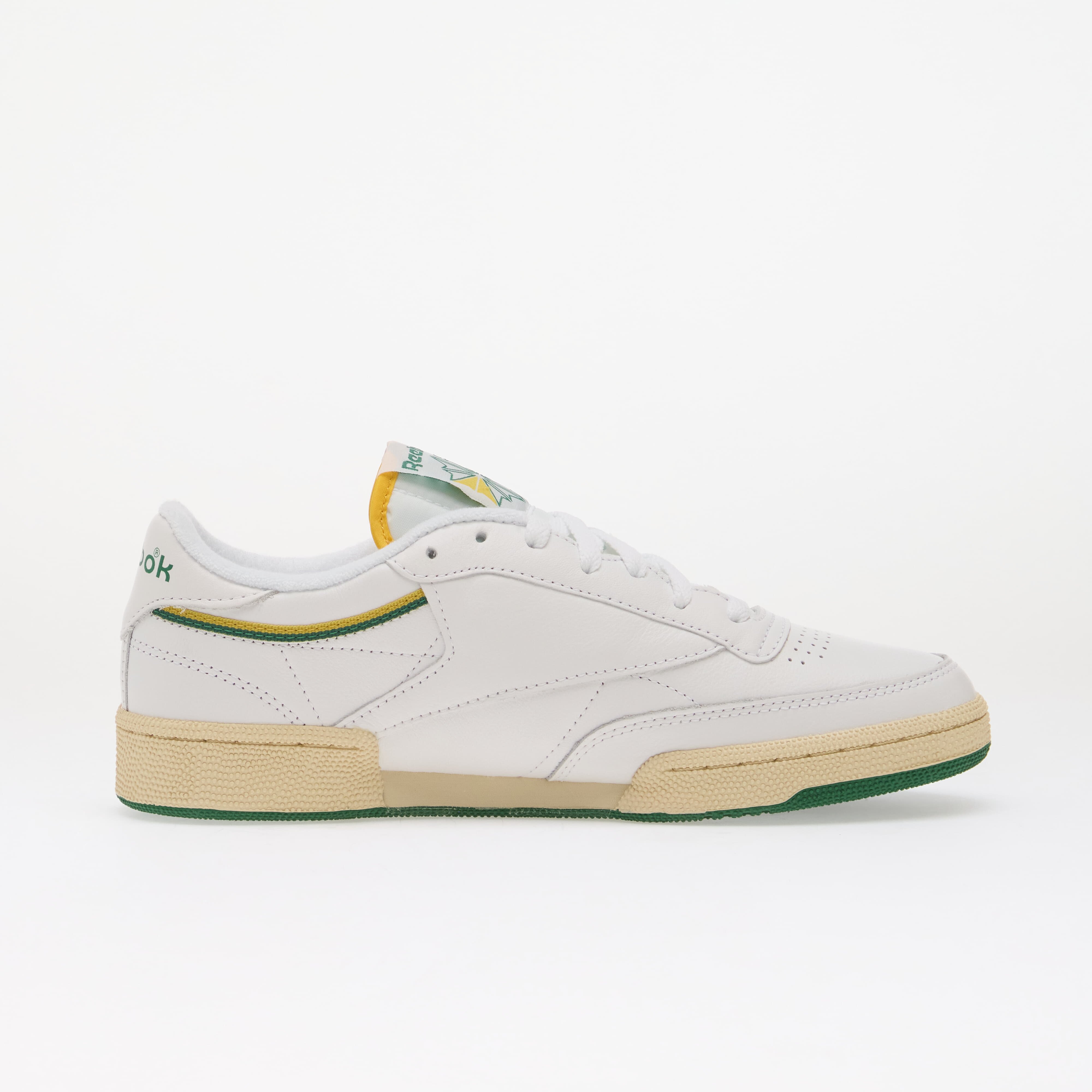 Reebok Сникърси Club C 85 Ftwr White/ Team Green/ Athletic Gold