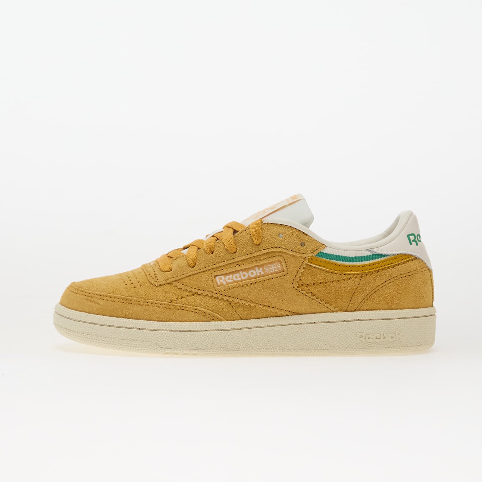 Reebok Сникърси Club C 85 Gritgold/ Chalk/ Upgradegreen