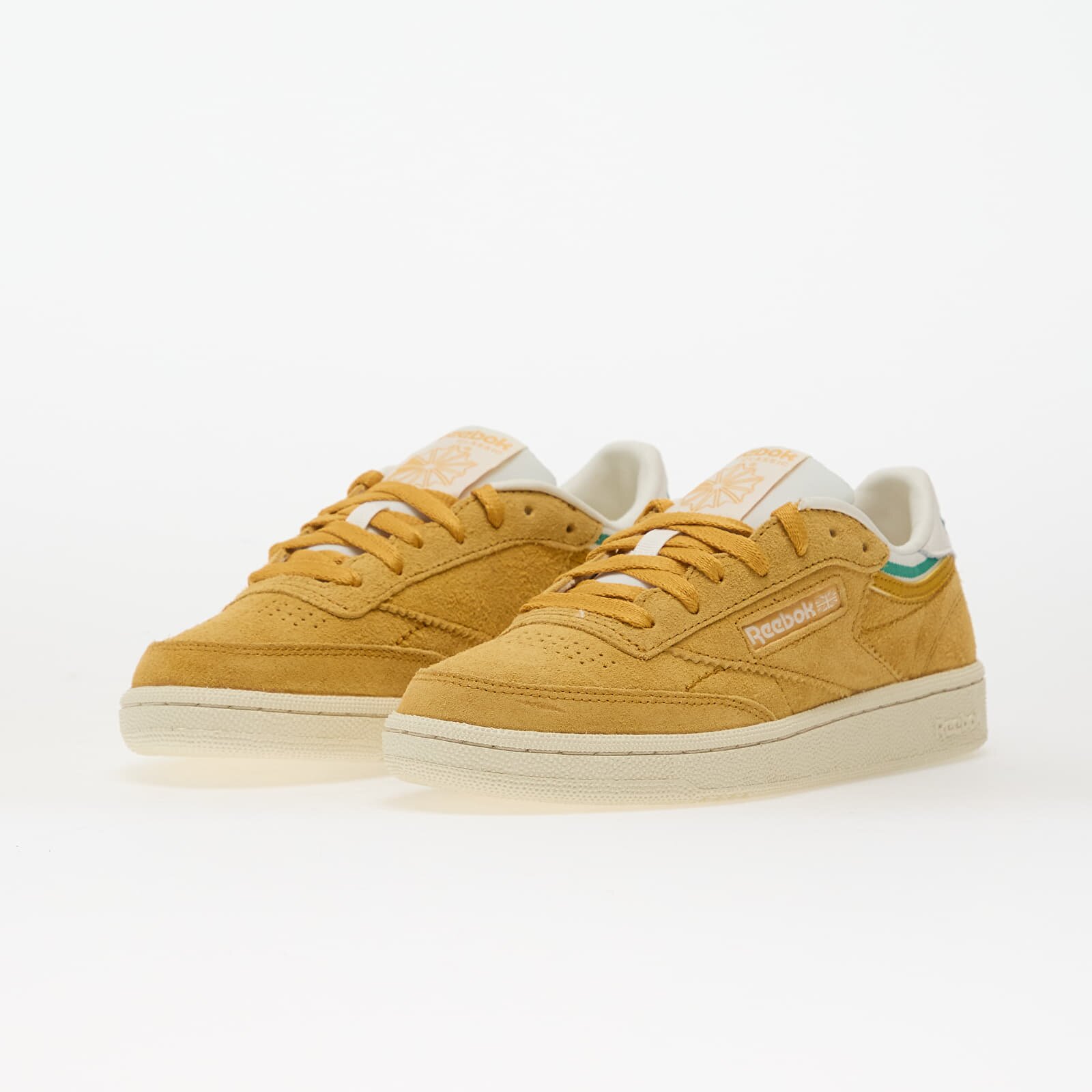 Reebok Сникърси Club C 85 Gritgold/ Chalk/ Upgradegreen