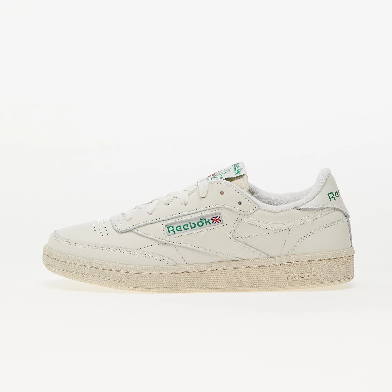 Reebok Сникърси Club C 85 Vintage Chalk/ Alabaster/ Glen Green