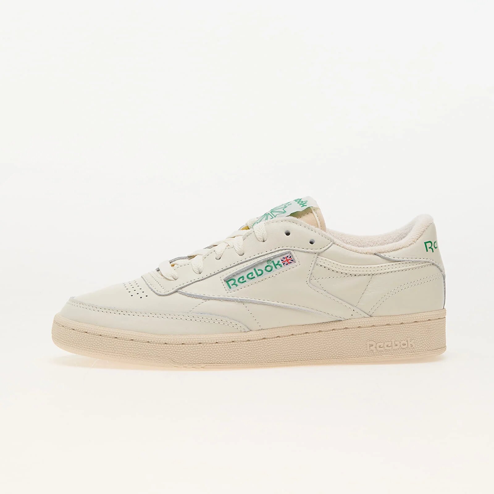 Reebok Сникърси Club C 85 Vintage Chalk/ Paper White/ Green
