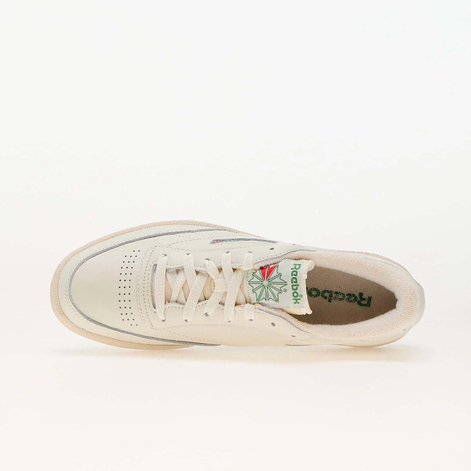 Reebok Сникърси Club C 85 Vintage Chalk/ Paper White/ Green