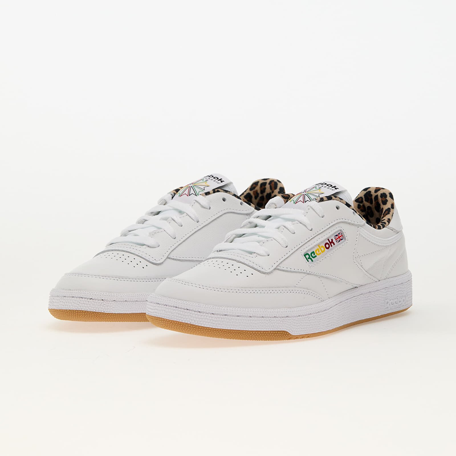 Reebok Сникърси Club C 85 Vintage LTD Ftwr White/ Leopard/ Gum