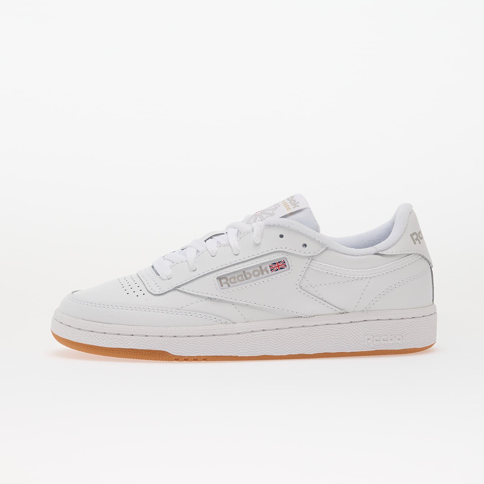 Reebok Сникърси Club C 85 White/ Light Grey/ Gum