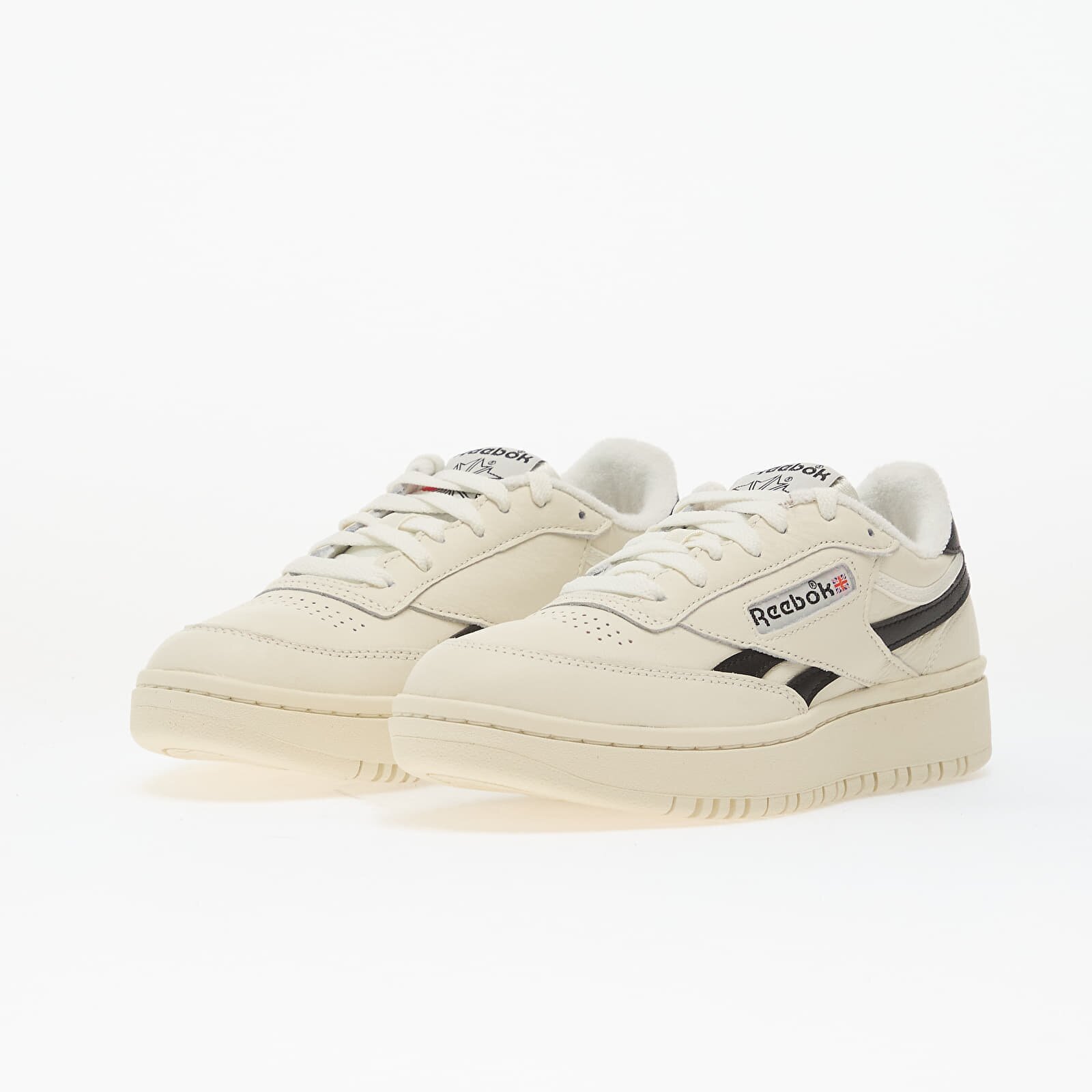 Reebok Сникърси Club C Double Revenge Chalk/ Core Black/ Chalk