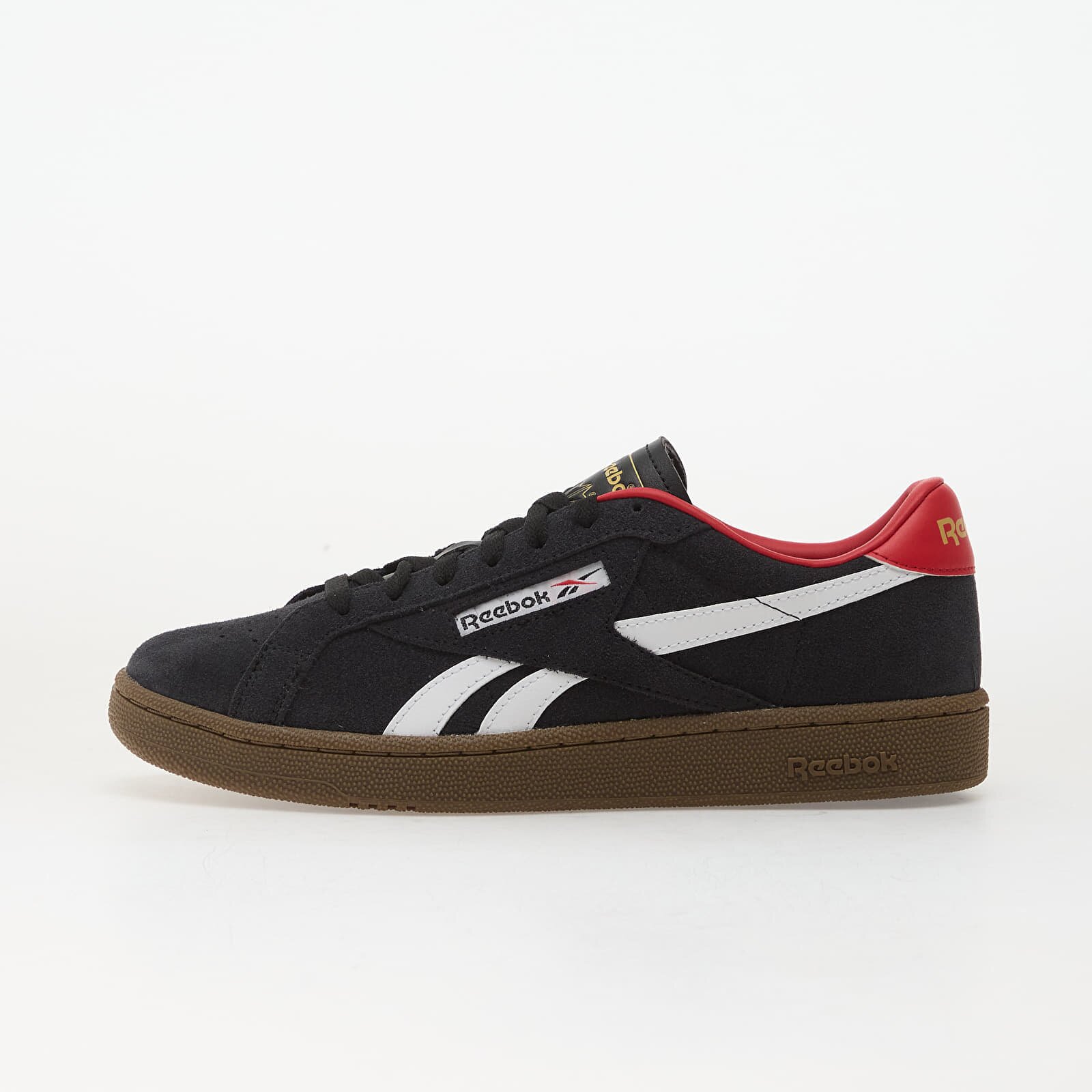Reebok Сникърси Club C Grounds Uk Black/ Ftwr White/ Gum
