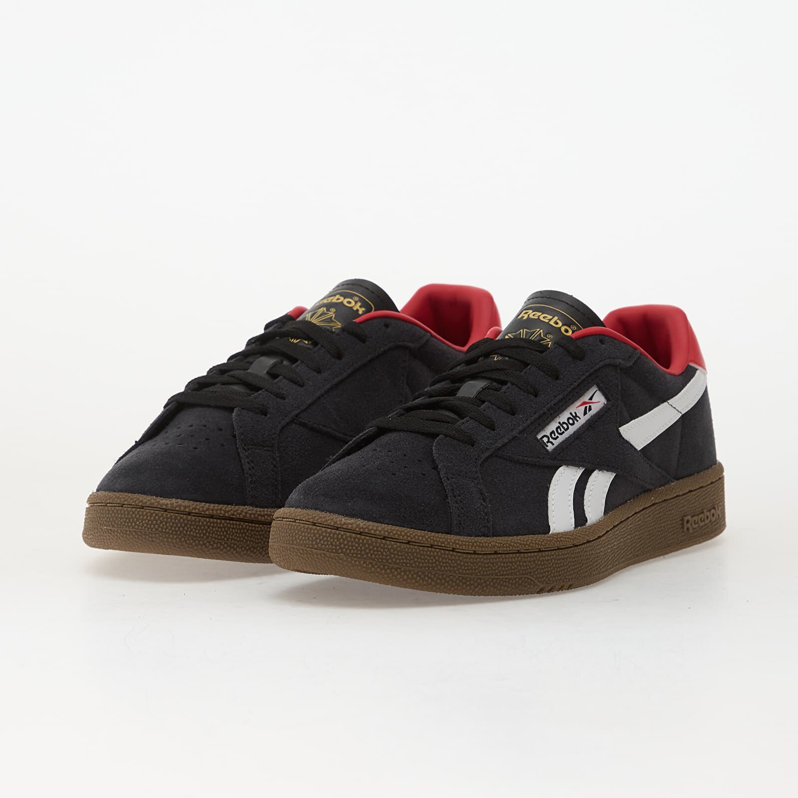 Reebok Сникърси Club C Grounds Uk Black/ Ftwr White/ Gum