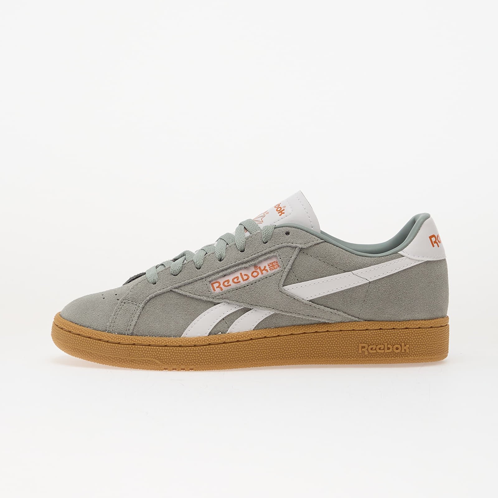 Reebok Сникърси Club C Grounds Uk Light Fog/ Chalk/ Gum