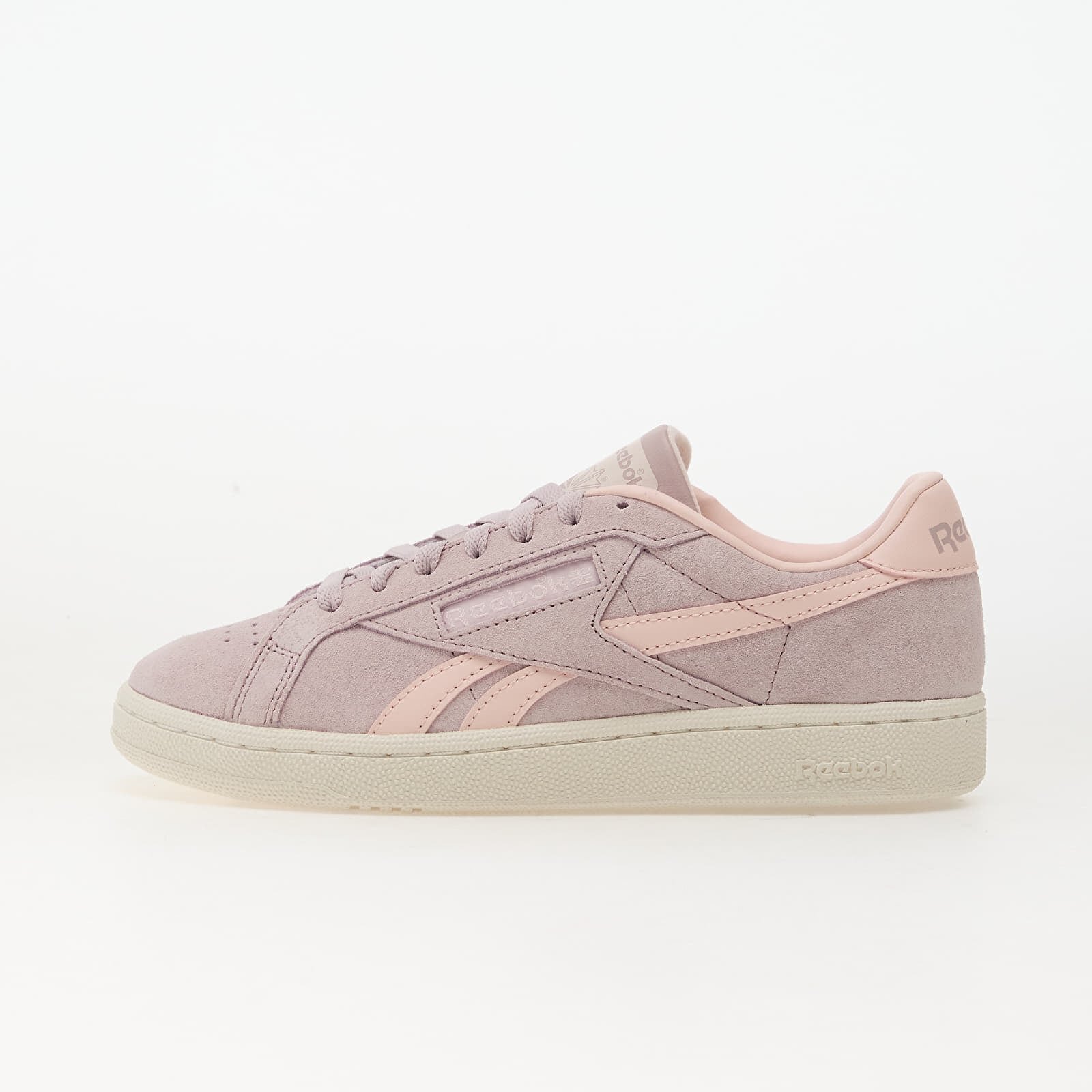 Reebok Сникърси Club C Grounds Uk Muted Mauve/ Pure Pink/ Chalk