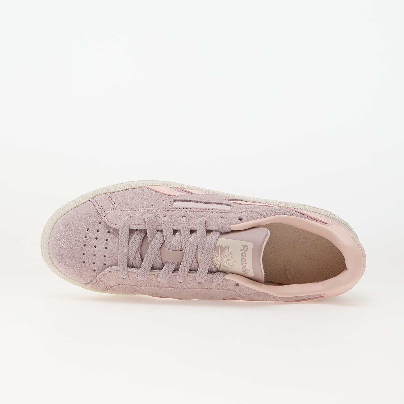 Reebok Сникърси Club C Grounds Uk Muted Mauve/ Pure Pink/ Chalk